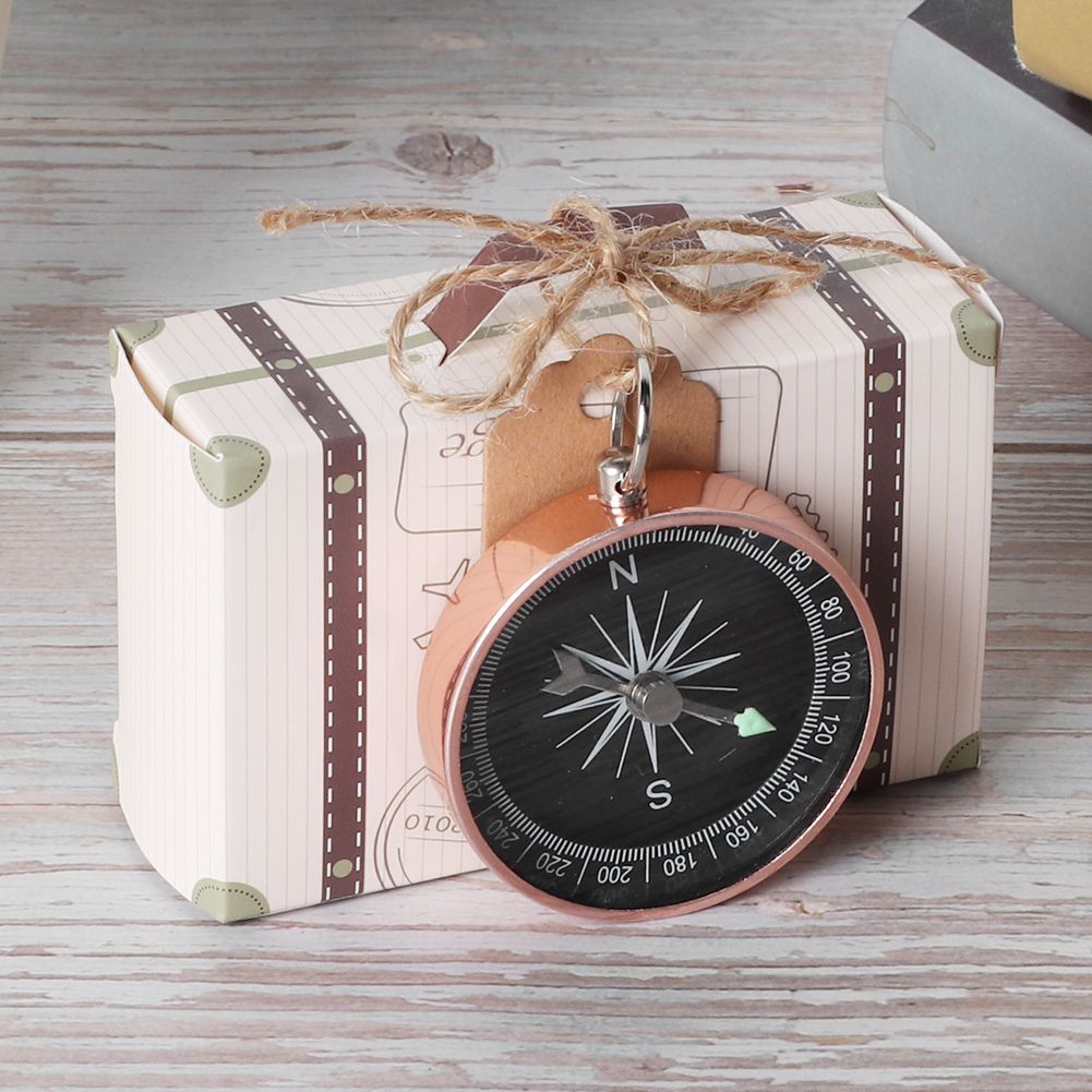 20Pcs Wedding Gift Box Candy Boxes with Compass and Kraft Tags for Travel view 5