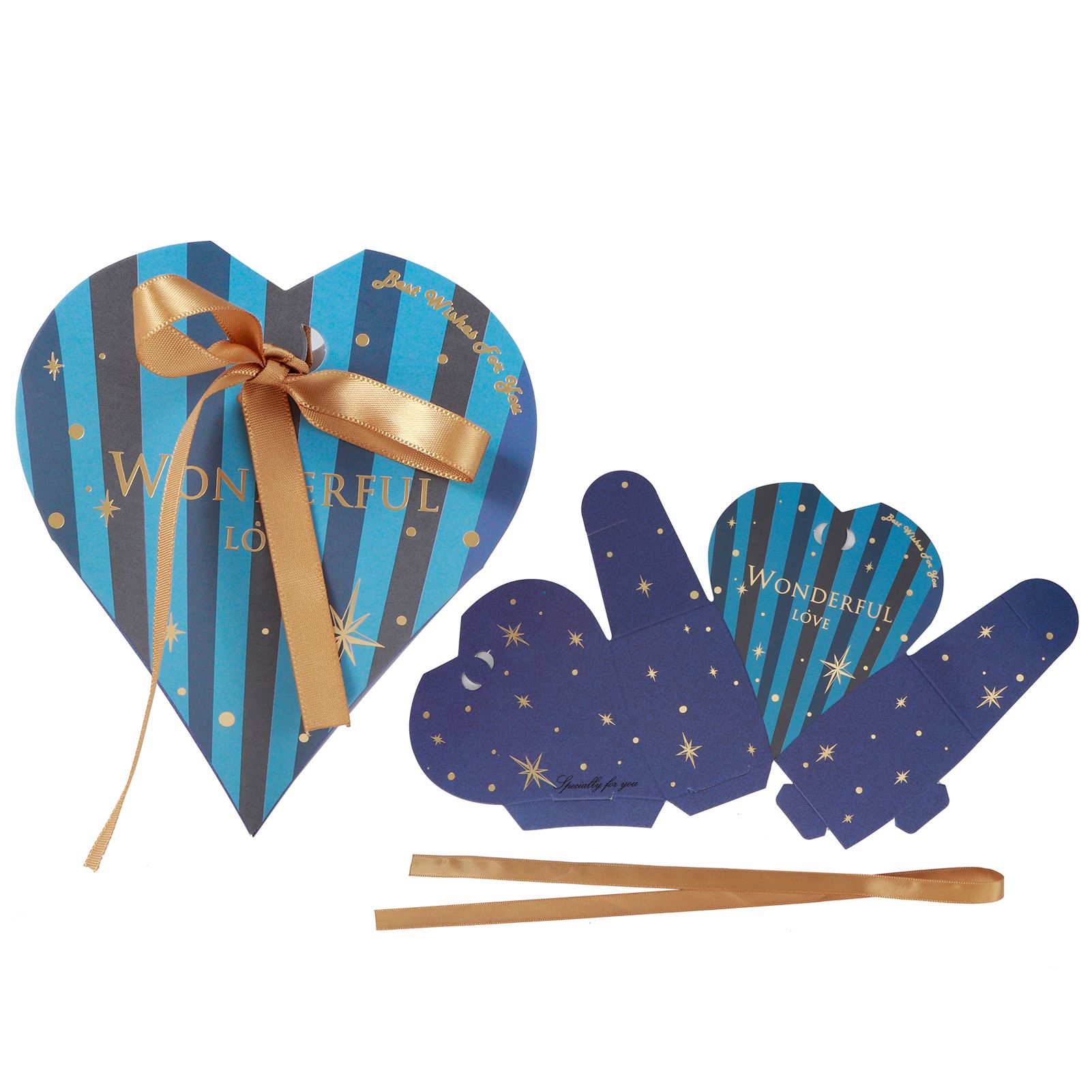 30Pcs HeartShaped Candy Box Gift Bags for Wedding Baby Shower Birthday Party view 5