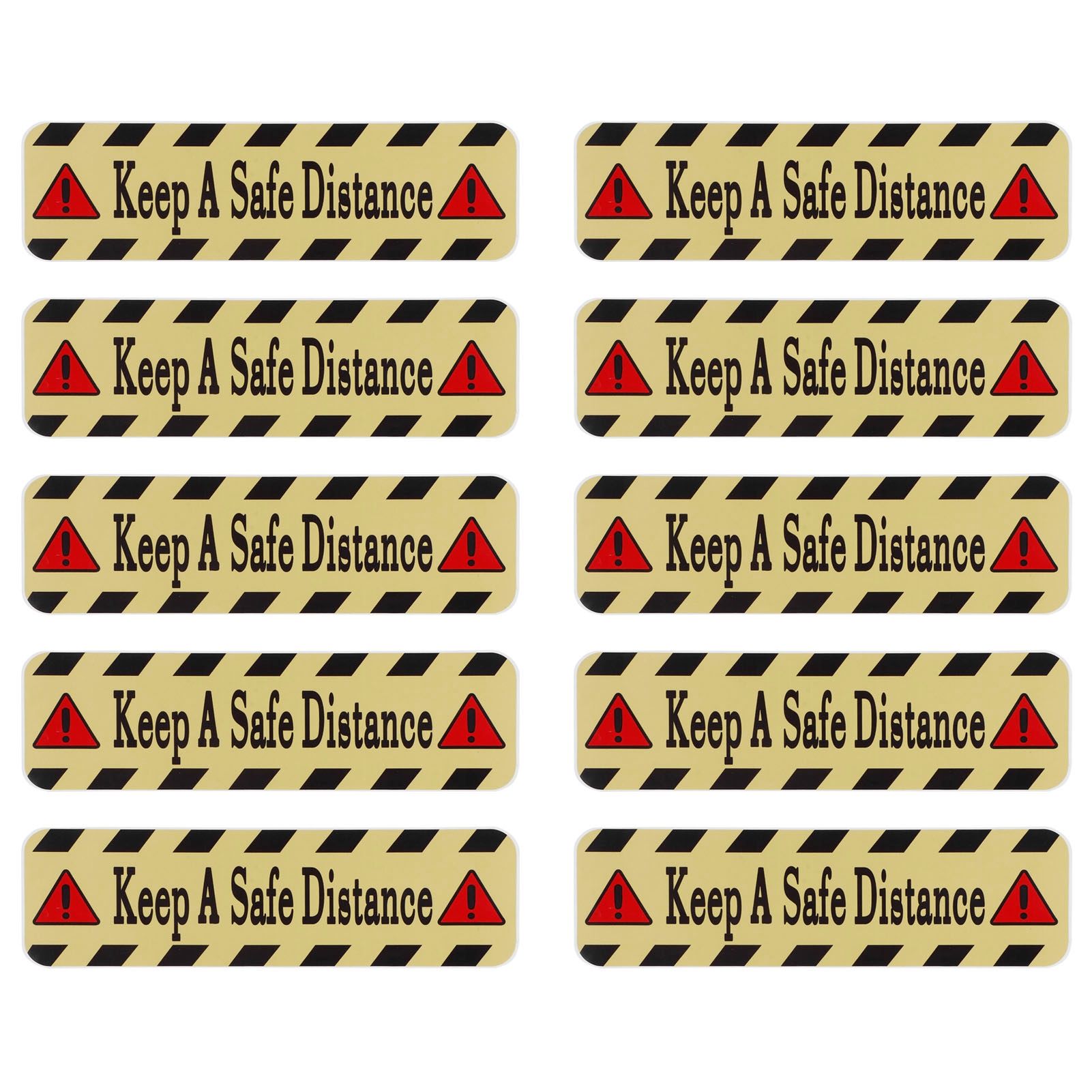 2 Set Distancing Floor Warning Decals Safety Floor Sign Marker for Mall School view 2