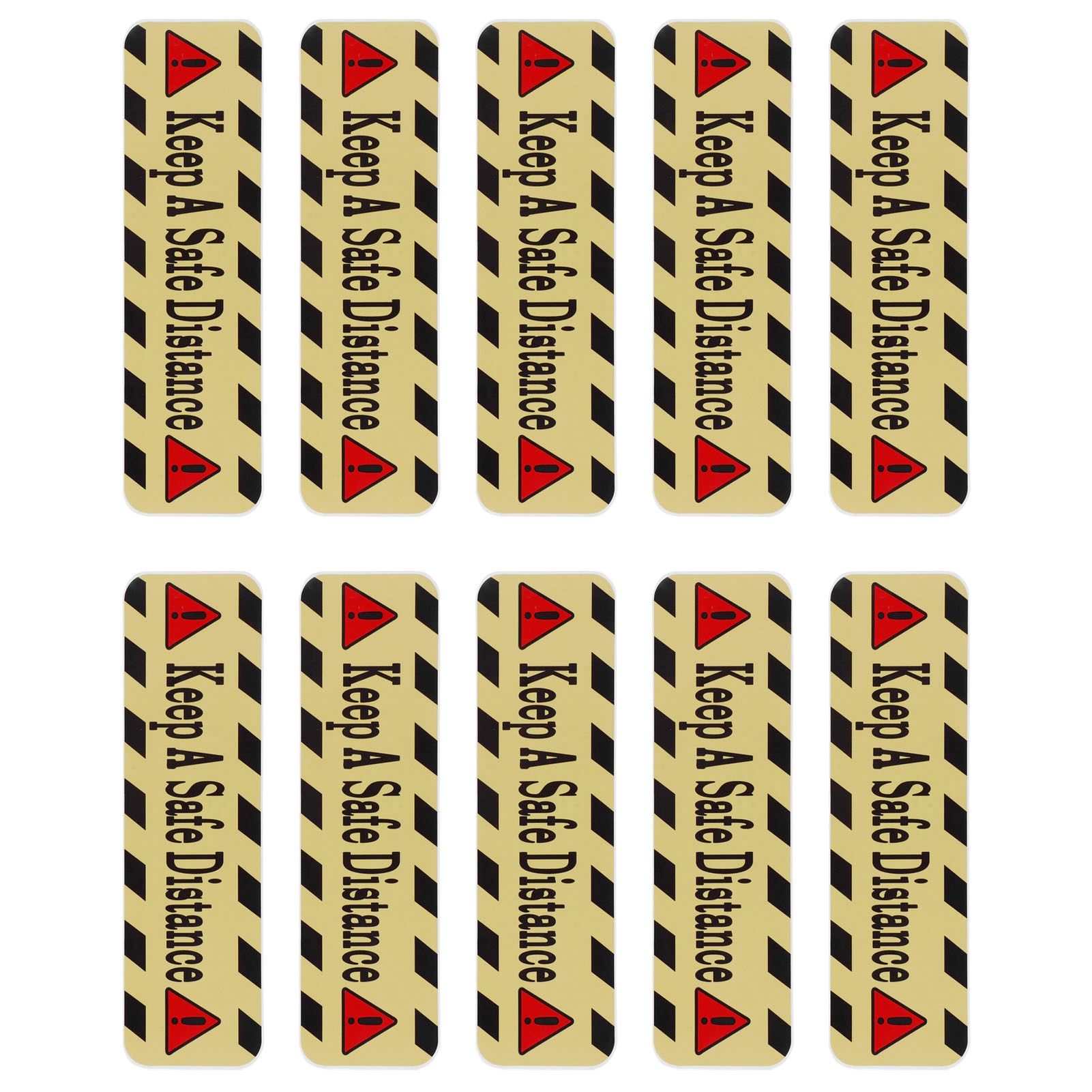 2 Set Distancing Floor Warning Decals Safety Floor Sign Marker for Mall School view 6