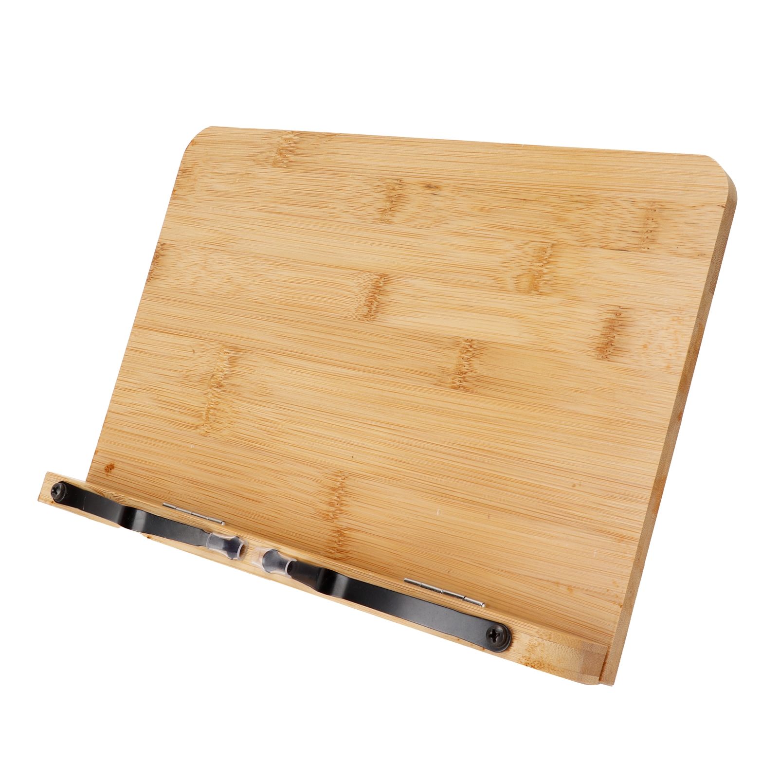 Bamboo Reading Stand Electronics Display Stand Recipe Book Holder for Book Reading view 3