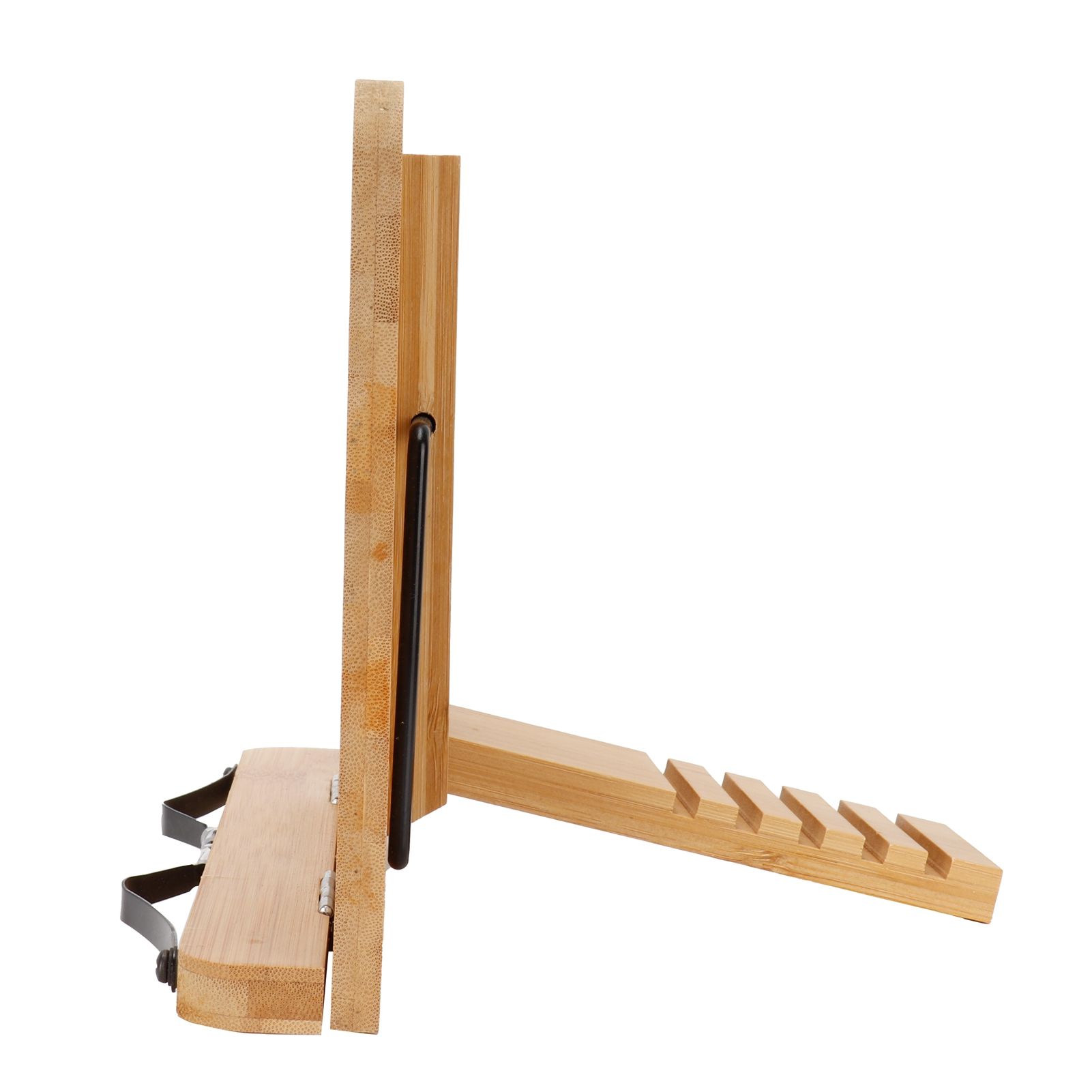 Bamboo Reading Stand Electronics Display Stand Recipe Book Holder for Book Reading view 5