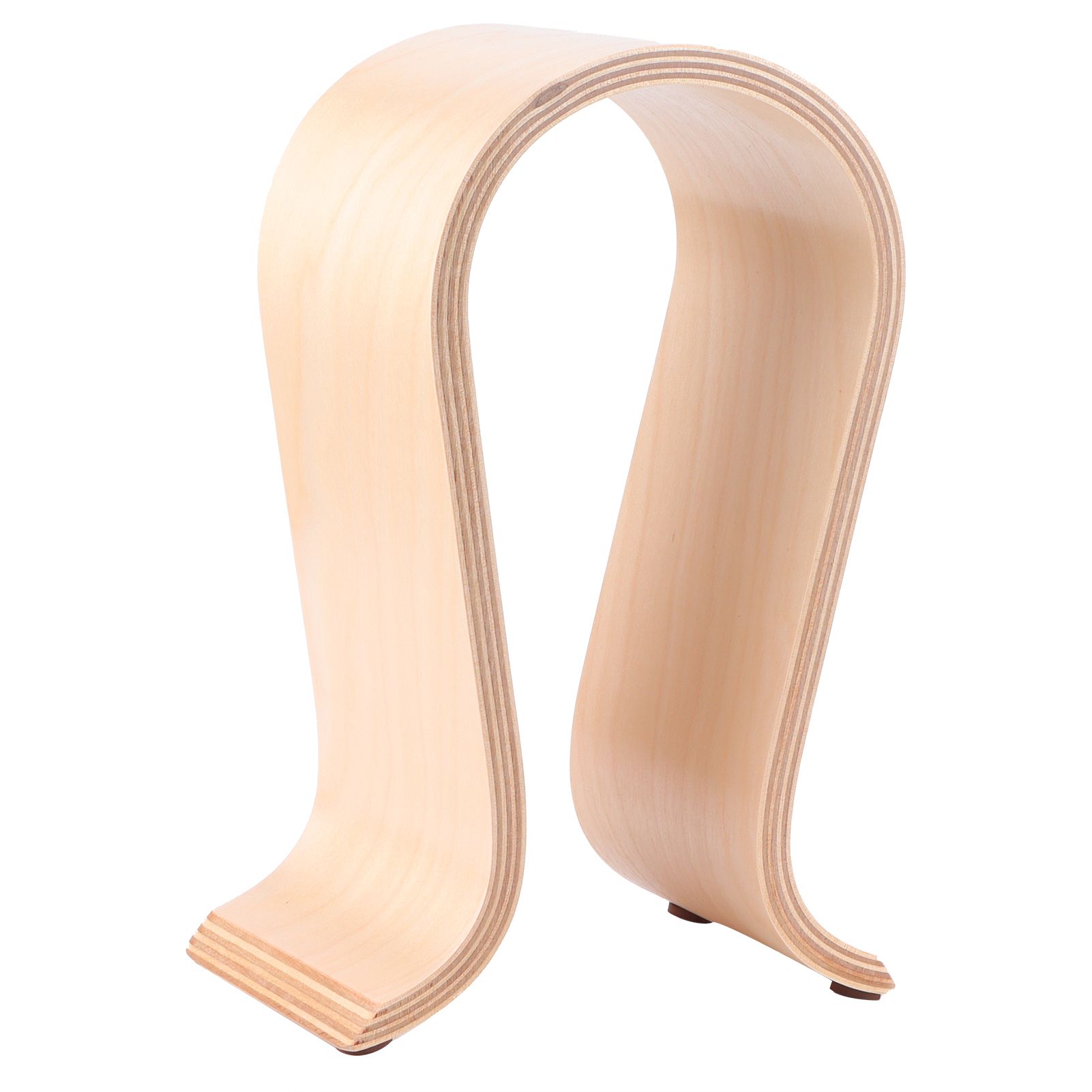 Wooden Headphone Holder Hanger Wood Headset Holder Display Rack for Office