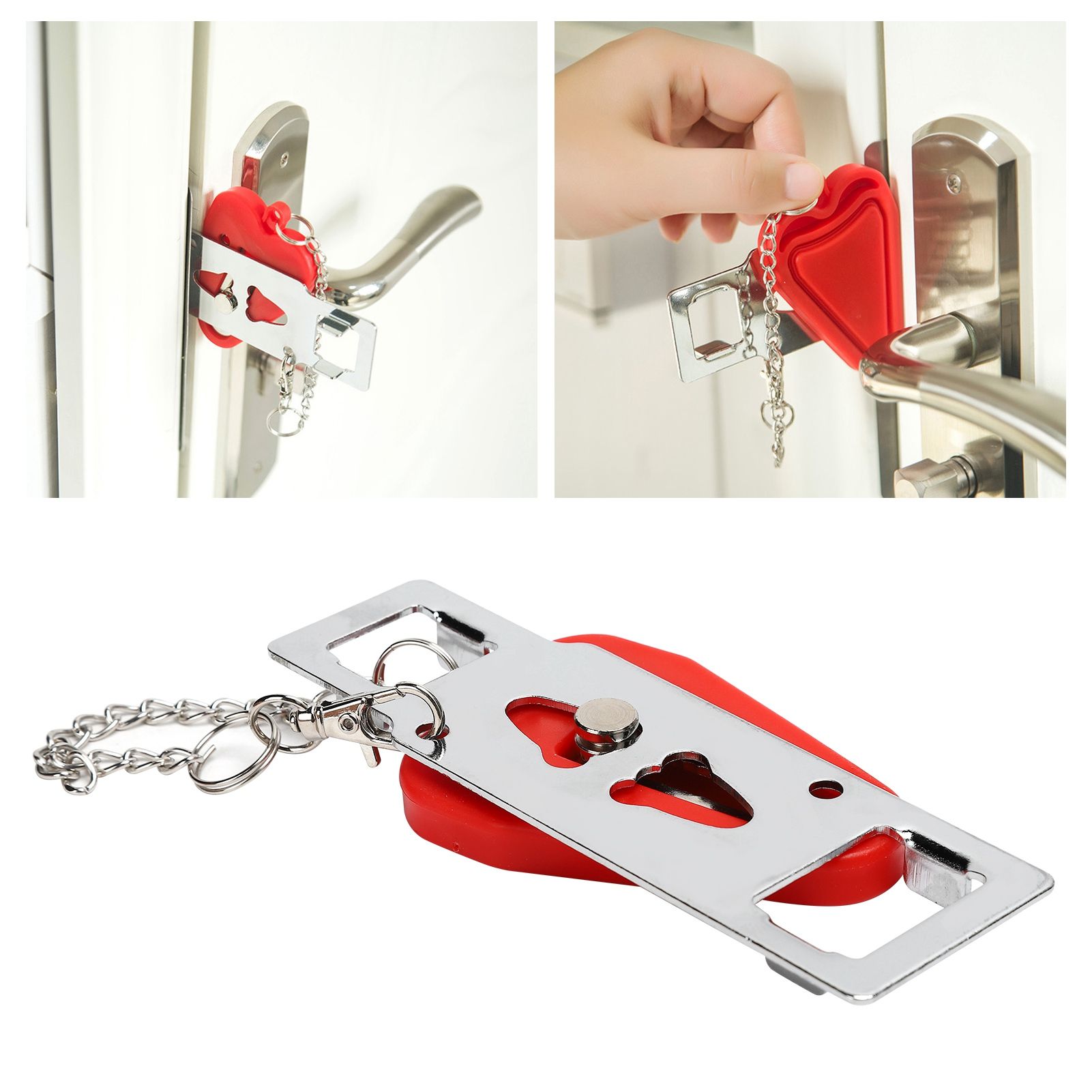 Travel Door Lock Portable AntiTheft Safety Lock Stopper for Hotel Travel view 12