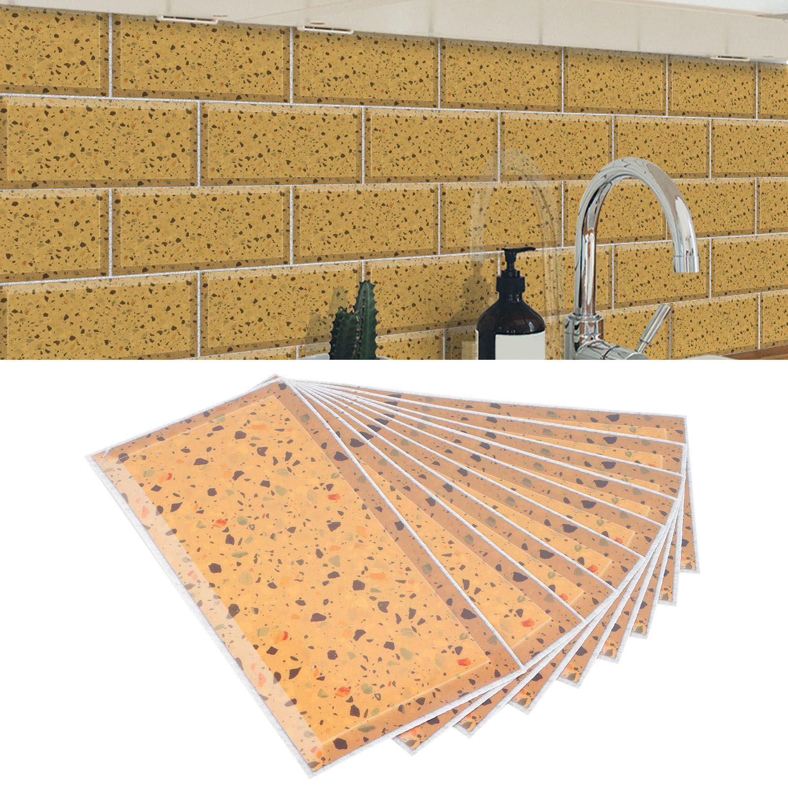 9PCS SelfAdhesive Wall Sticker Imitation Crystal Waterproof Wall Decal for view 11