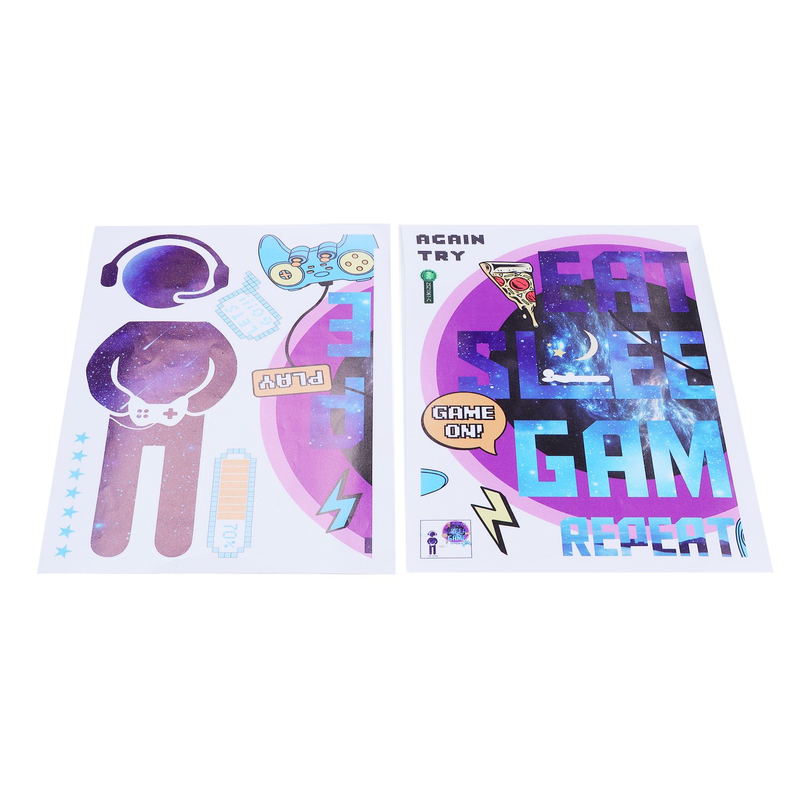 PVC Wall Stickers Removable SelfAdhesive Gamer Decals Wallpaper for Home