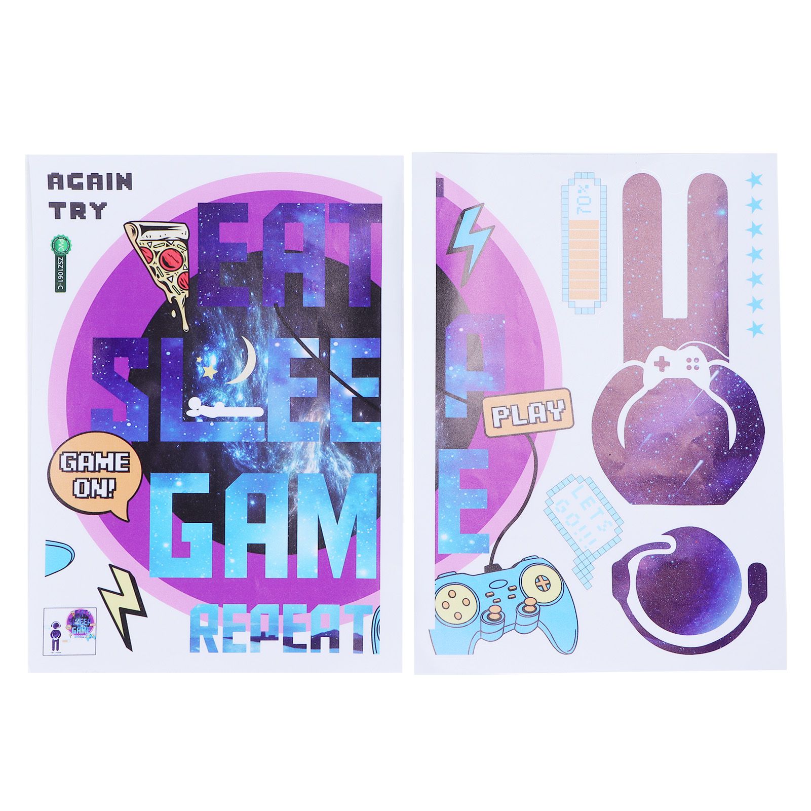 PVC Wall Stickers Removable SelfAdhesive Gamer Decals Wallpaper for Home view 7