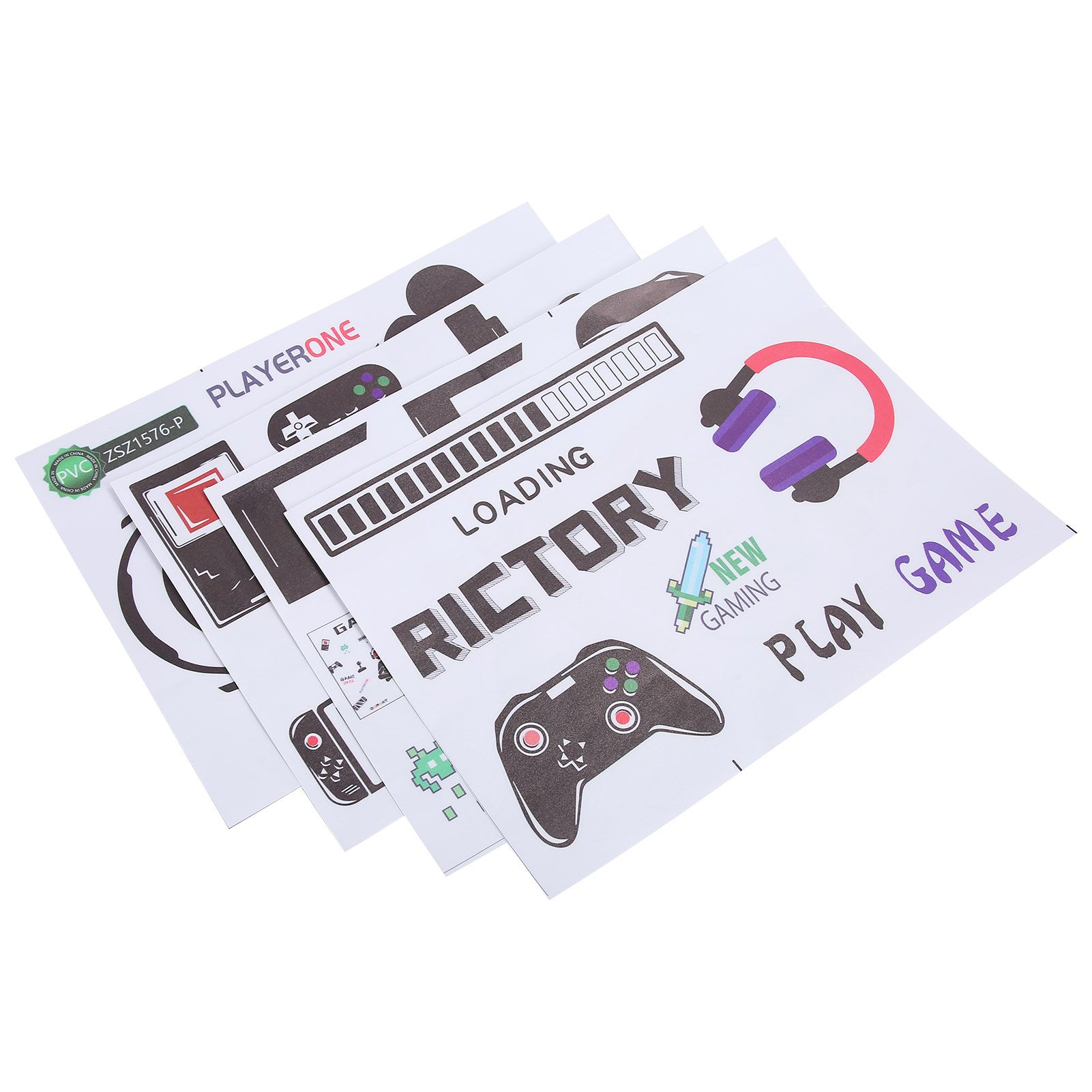 SelfAdhesive Wall Stickers Game Consoles DIY Decal for Living Room Bedroom