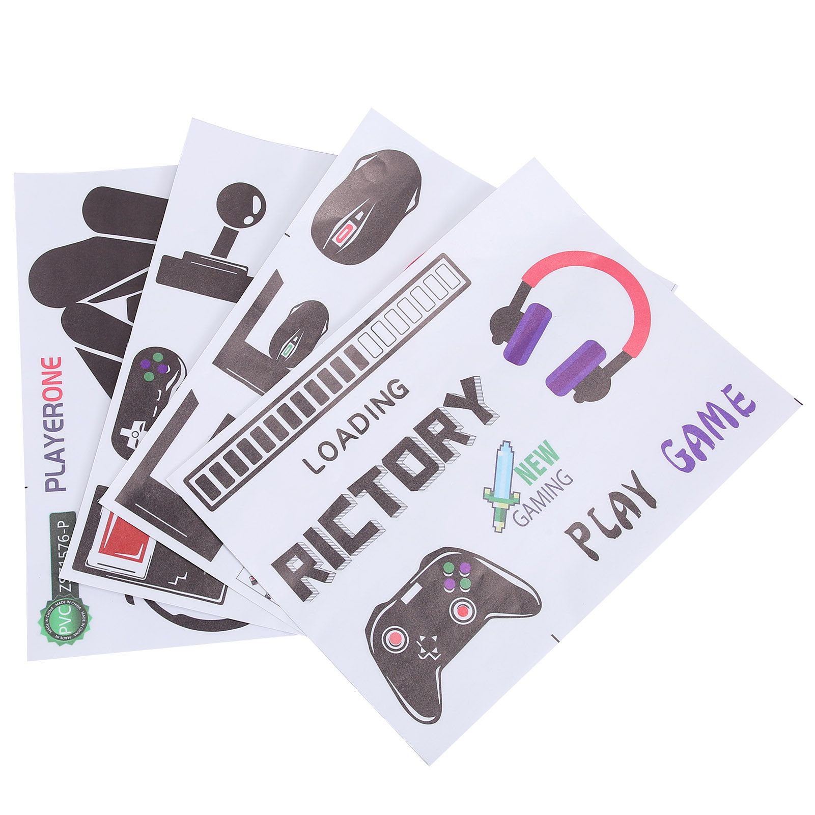 SelfAdhesive Wall Stickers Game Consoles DIY Decal for Living Room Bedroom view 3