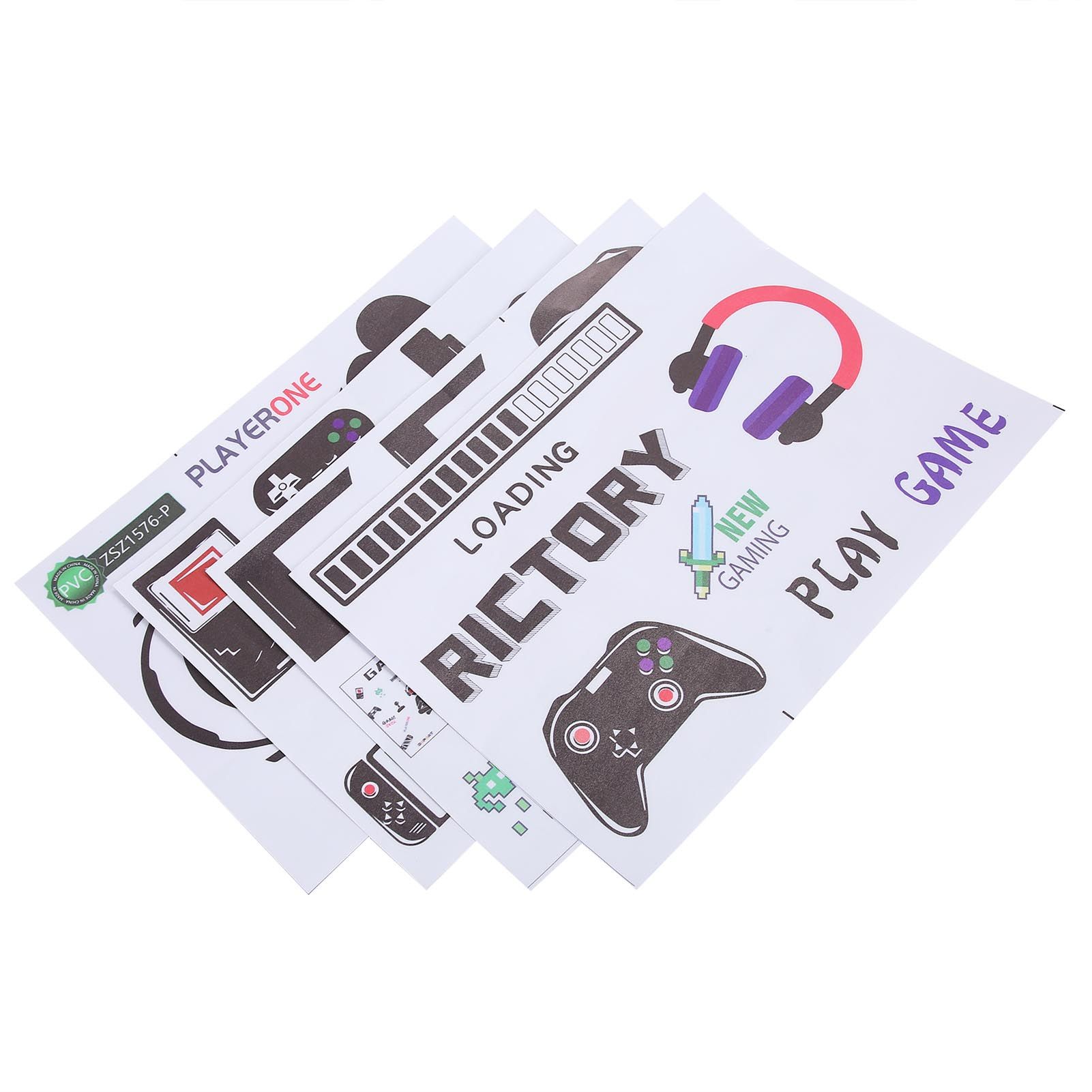 SelfAdhesive Wall Stickers Game Consoles DIY Decal for Living Room Bedroom view 8