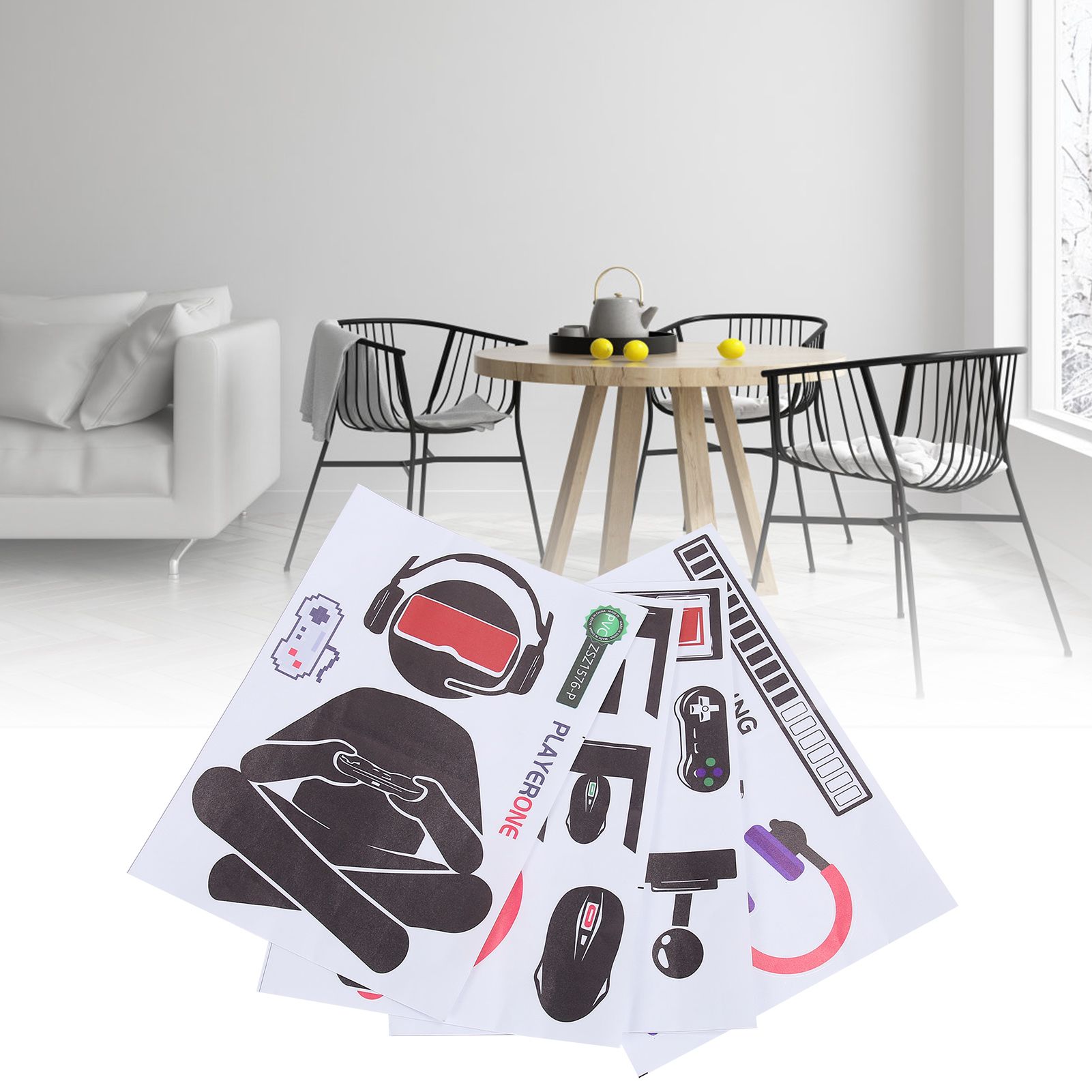 SelfAdhesive Wall Stickers Game Consoles DIY Decal for Living Room Bedroom view 12