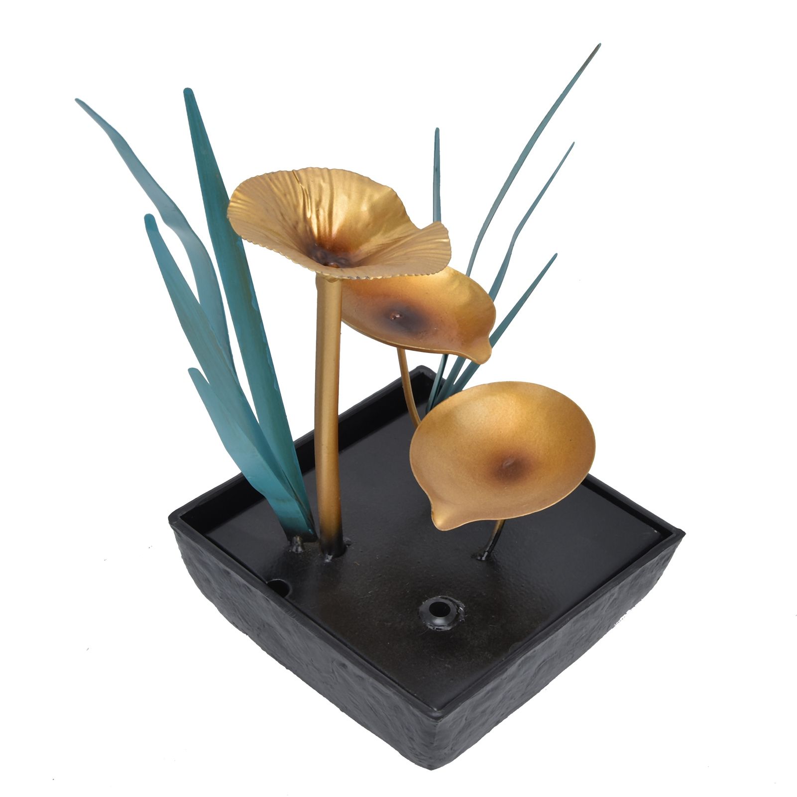 Tabletop Fountain LED Lights No Noise Compact Lightweight Classic Indoor view 4