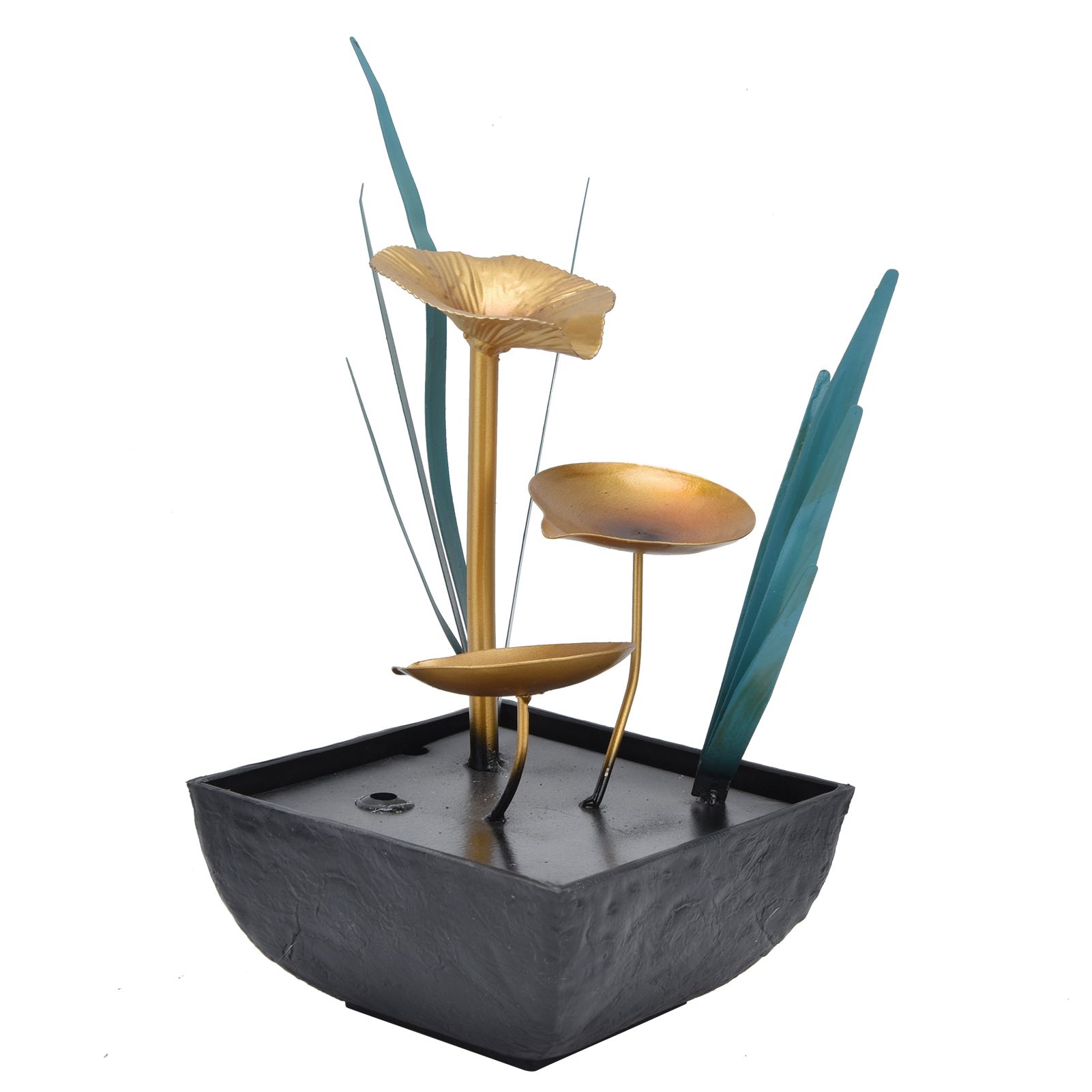 Tabletop Fountain LED Lights No Noise Compact Lightweight Classic Indoor view 6