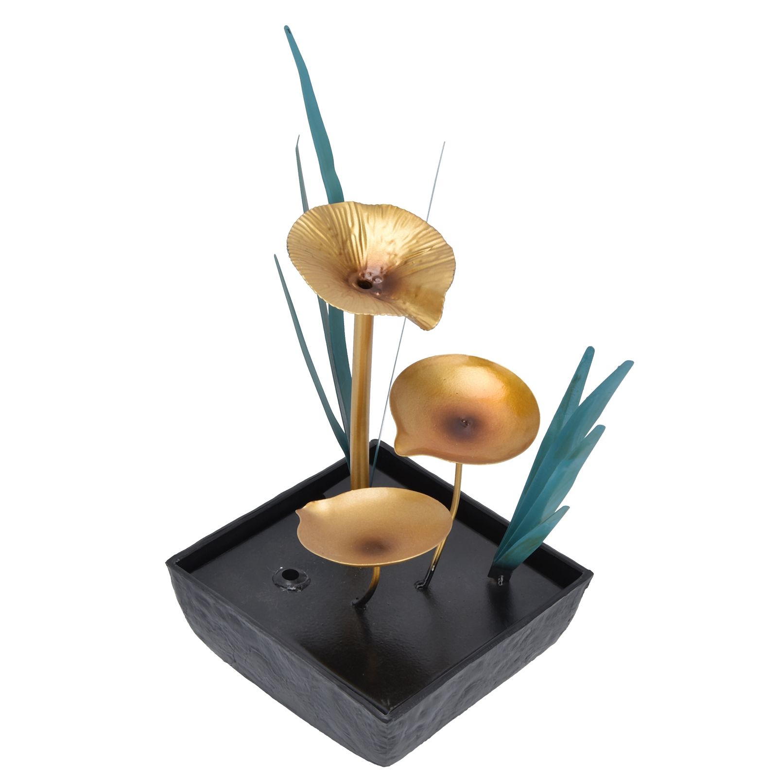 Tabletop Fountain LED Lights No Noise Compact Lightweight Classic Indoor view 7