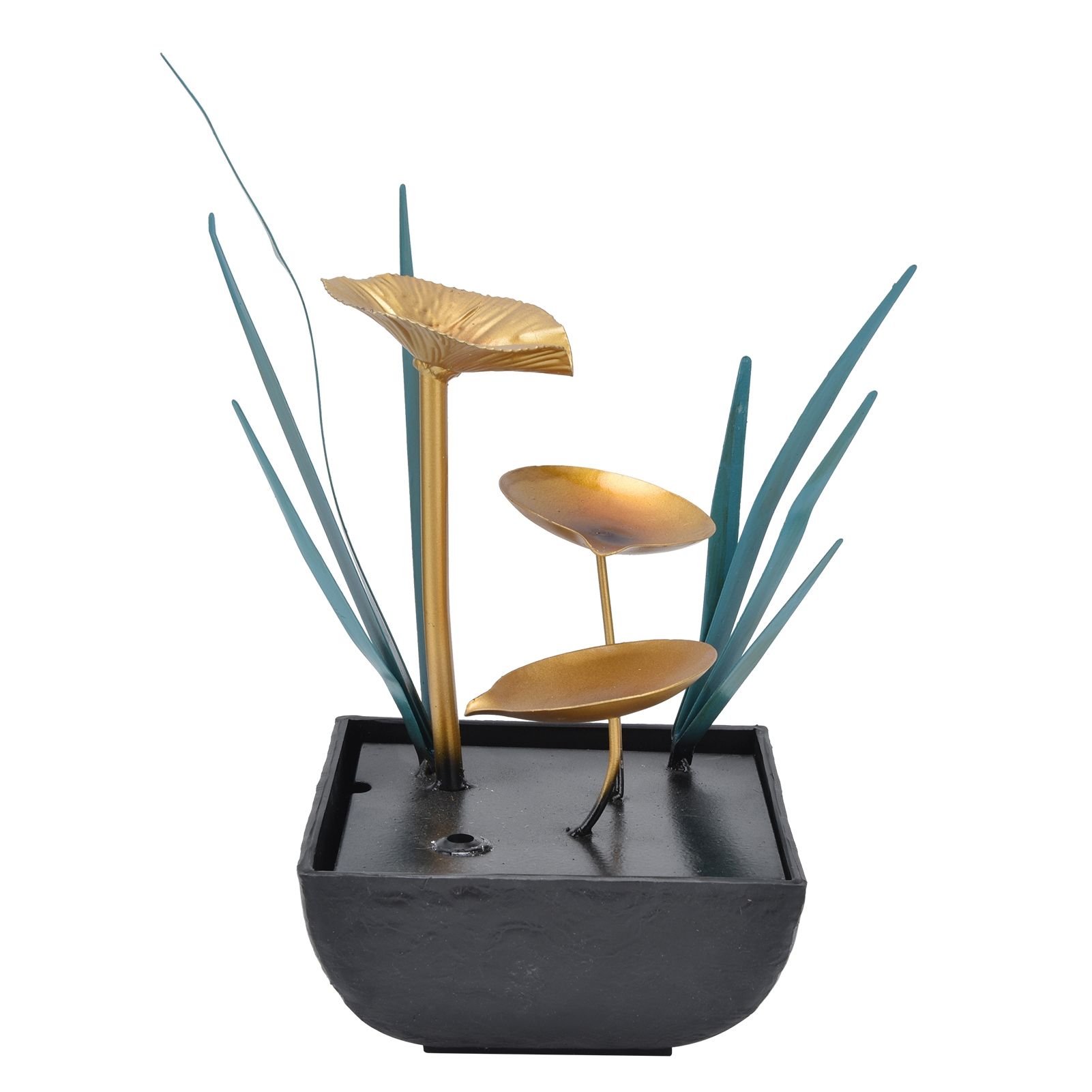 Tabletop Fountain LED Lights No Noise Compact Lightweight Classic Indoor view 9