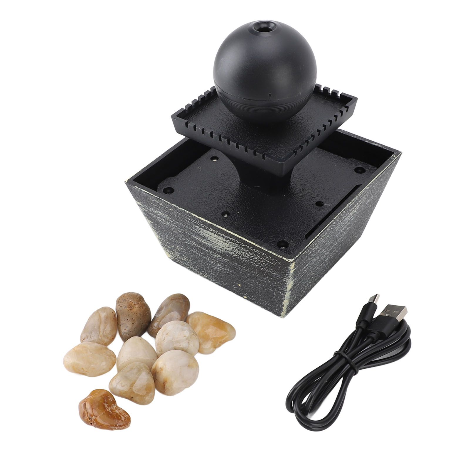 Indoor Tabletop Water Fountain Relaxation Feng Shui Desktop Ball Fountain with view 3