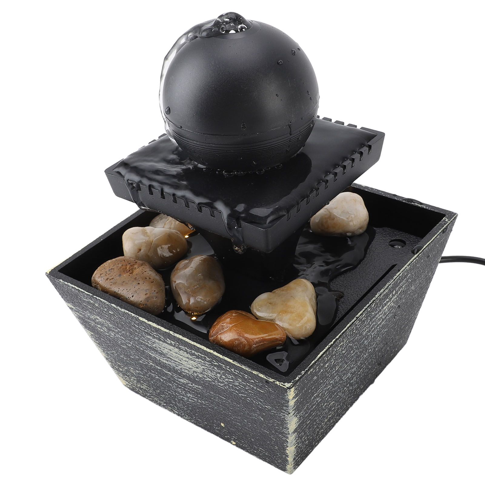 Indoor Tabletop Water Fountain Relaxation Feng Shui Desktop Ball Fountain with view 9