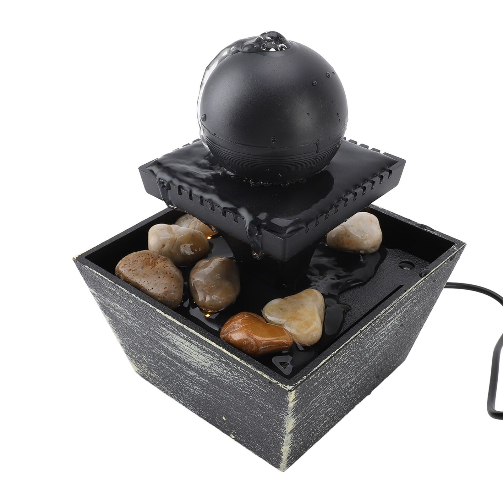 Indoor Tabletop Water Fountain Relaxation Feng Shui Desktop Ball Fountain with view 10