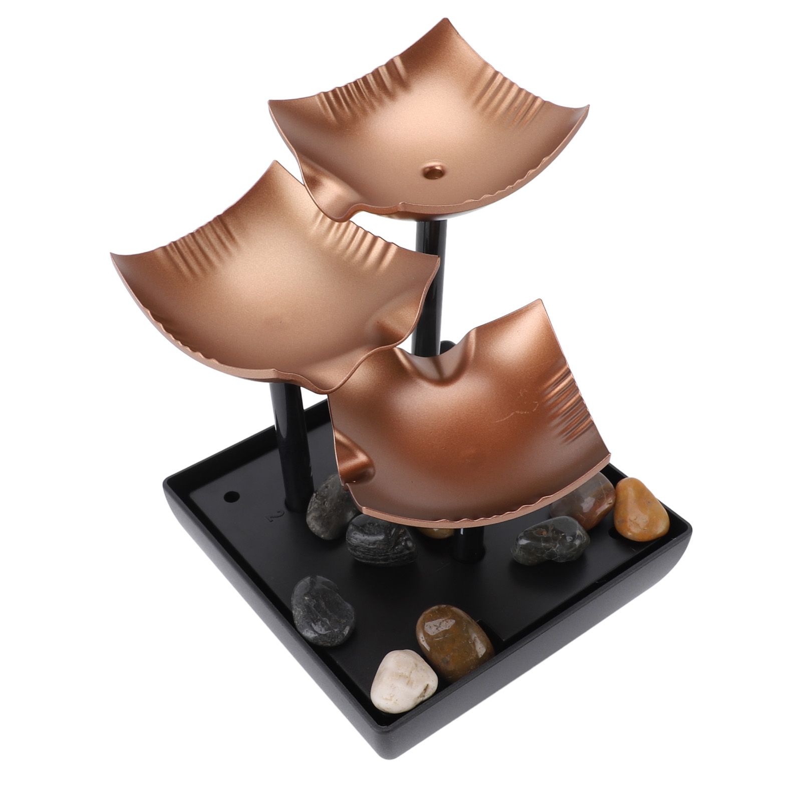 Tabletop Water Fountain USB Circulating Water with LED Light Desktop Rock view 10