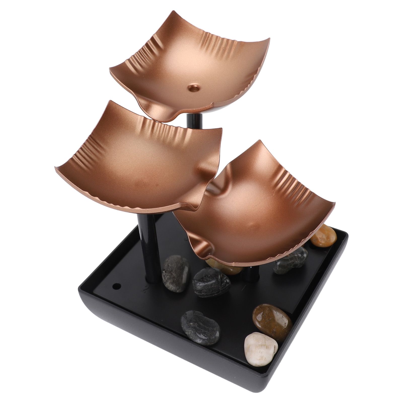 Tabletop Water Fountain USB Circulating Water with LED Light Desktop Rock view 11
