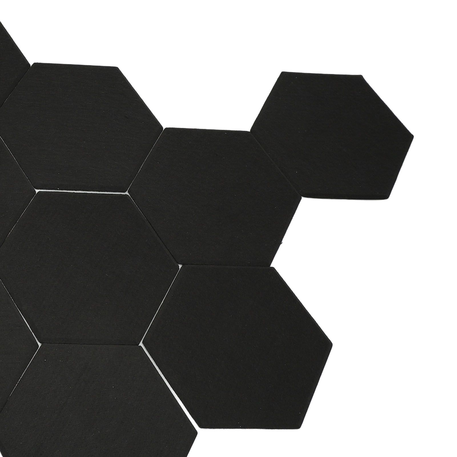 12Pcs Hexagon Acoustic Panel Polyester High Density Sound Absorbing Panel view 7