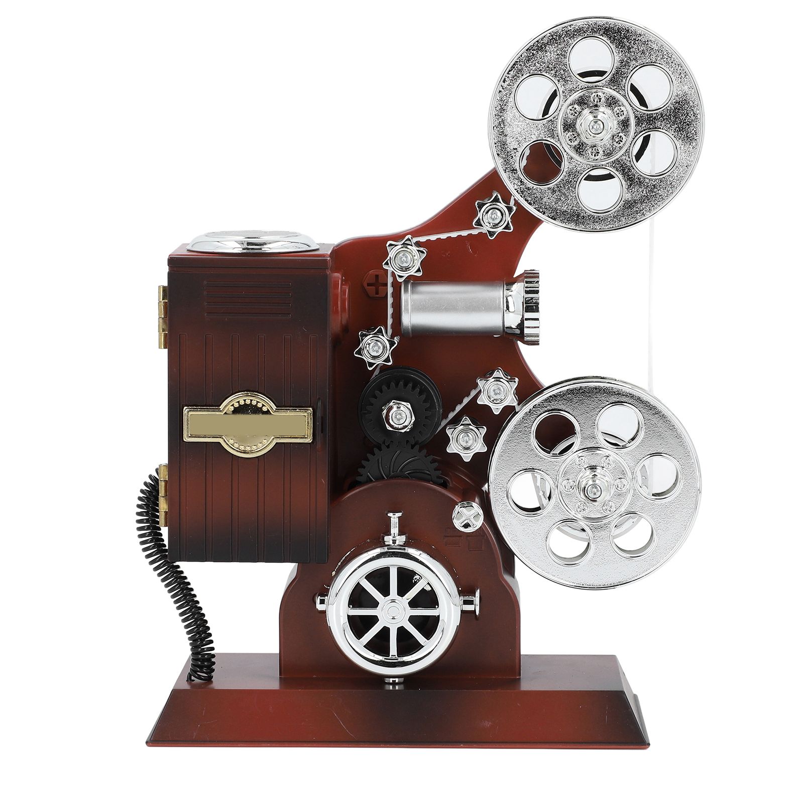 Vintage Movie Film Projector Music Box ABS Antique Wind Up Music Box for Movie view 3