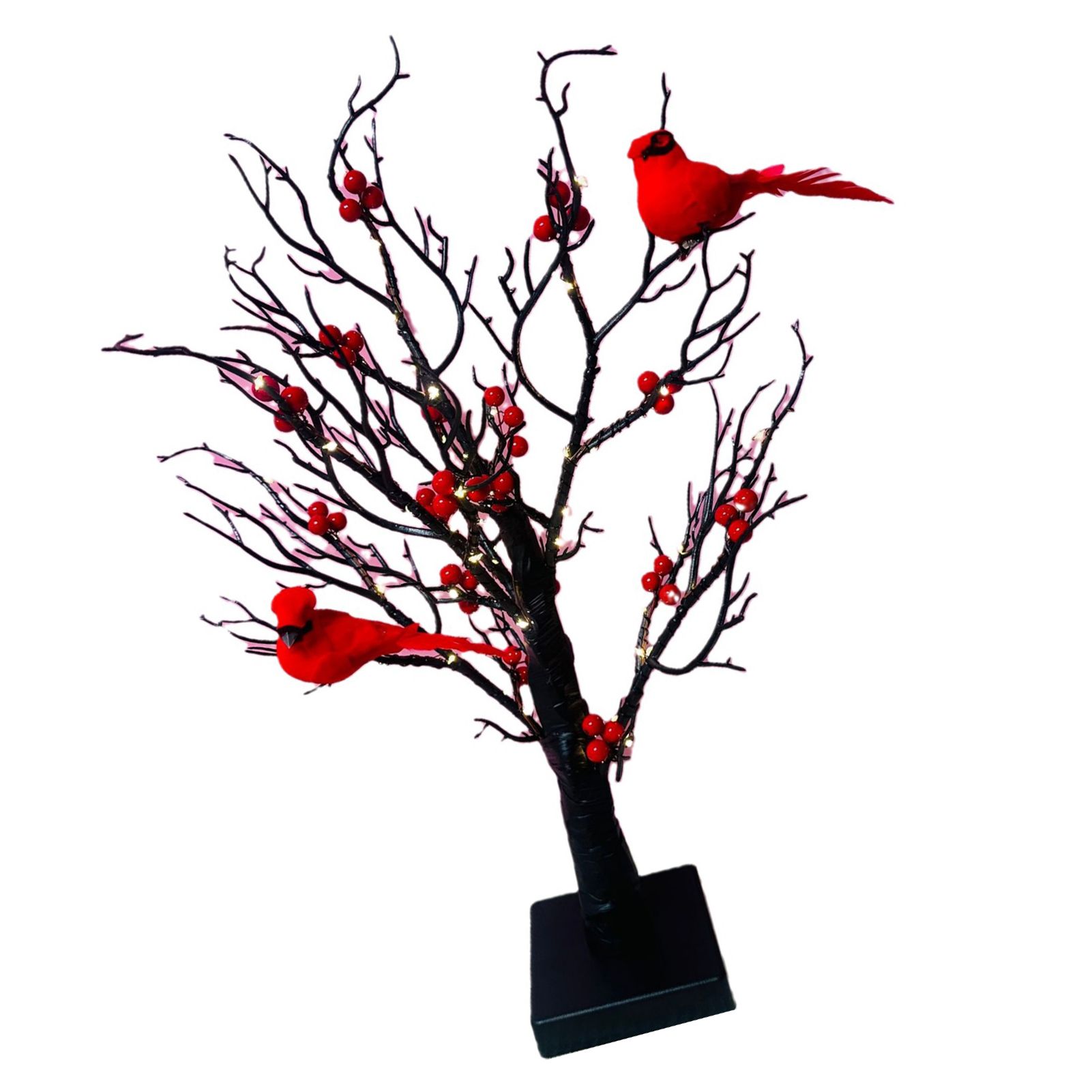 LED Tabletop Tree Lamp Battery Operated Tabletop Artificial Tree with Lights view 4