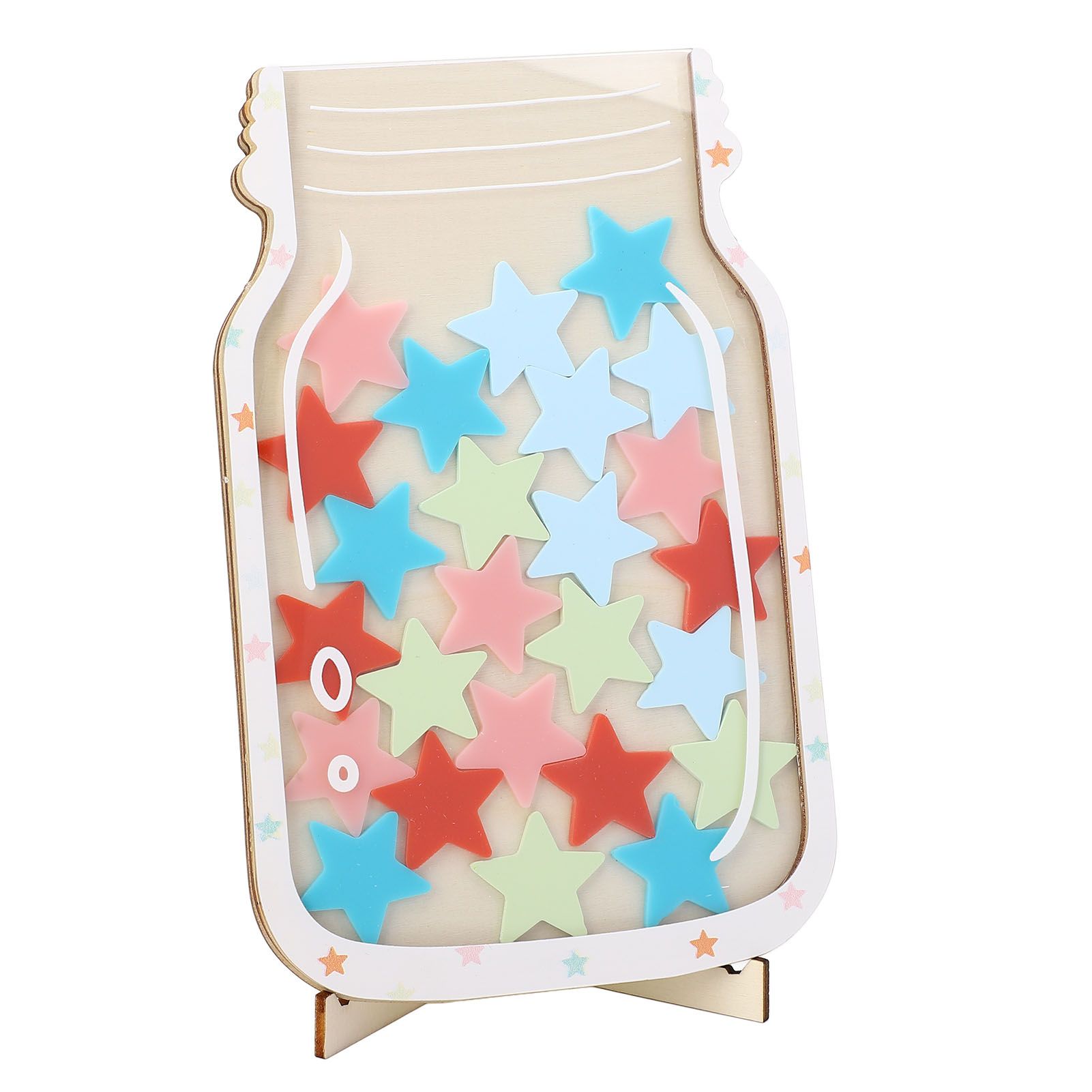Reward Jar for Kids Solid Wood Magnetic Positive Behavior Incentive Toddlers view 4