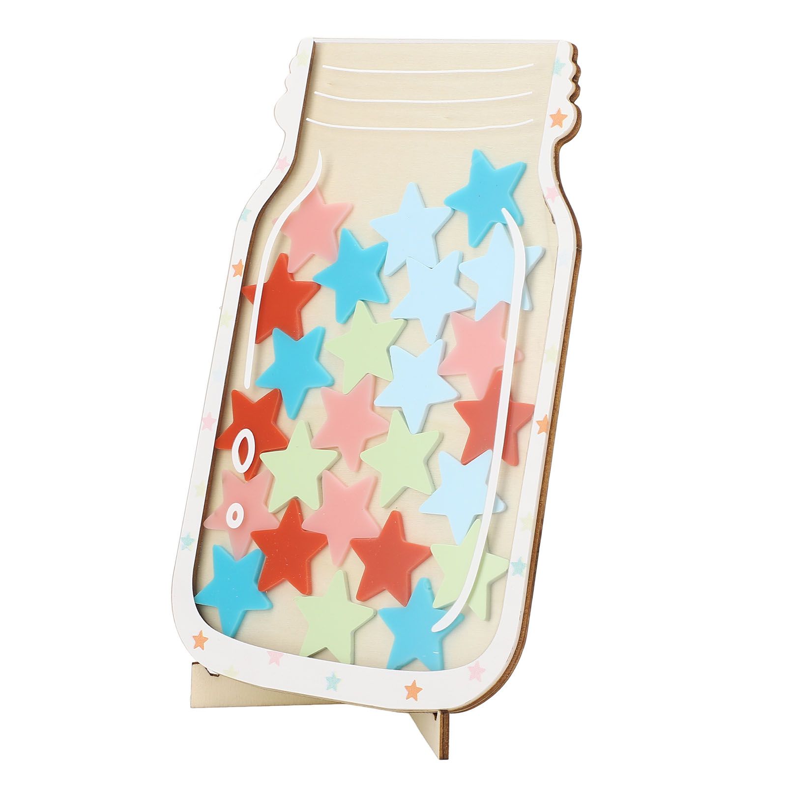 Reward Jar for Kids Solid Wood Magnetic Positive Behavior Incentive Toddlers view 6