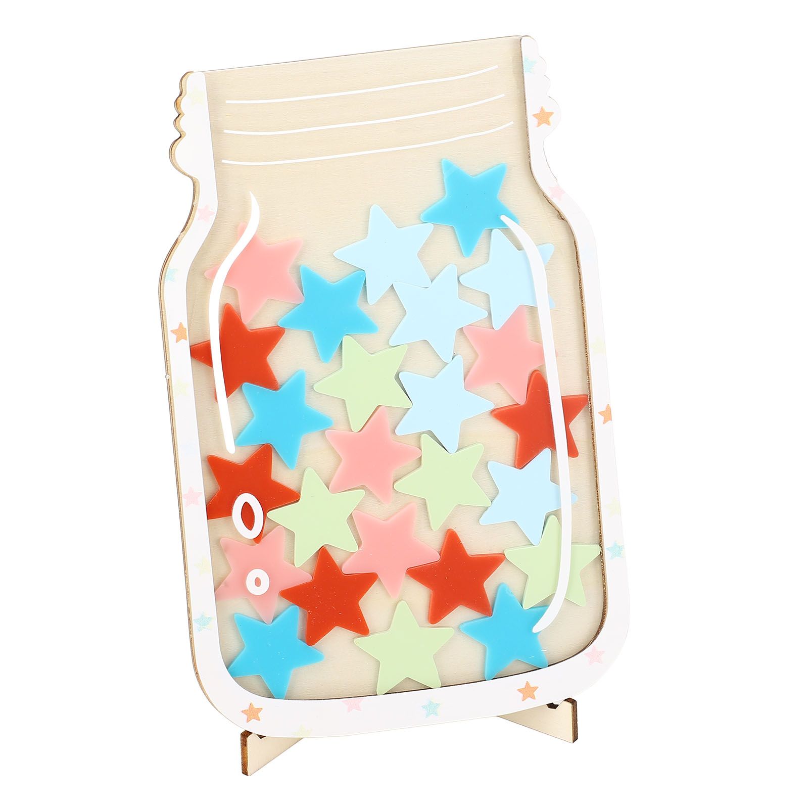 Reward Jar for Kids Solid Wood Magnetic Positive Behavior Incentive Toddlers view 8
