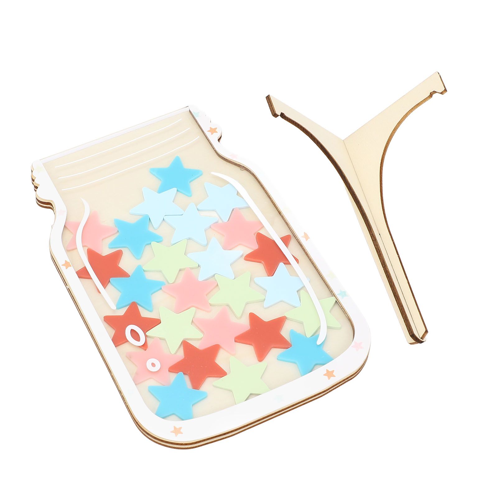 Reward Jar for Kids Solid Wood Magnetic Positive Behavior Incentive Toddlers view 12