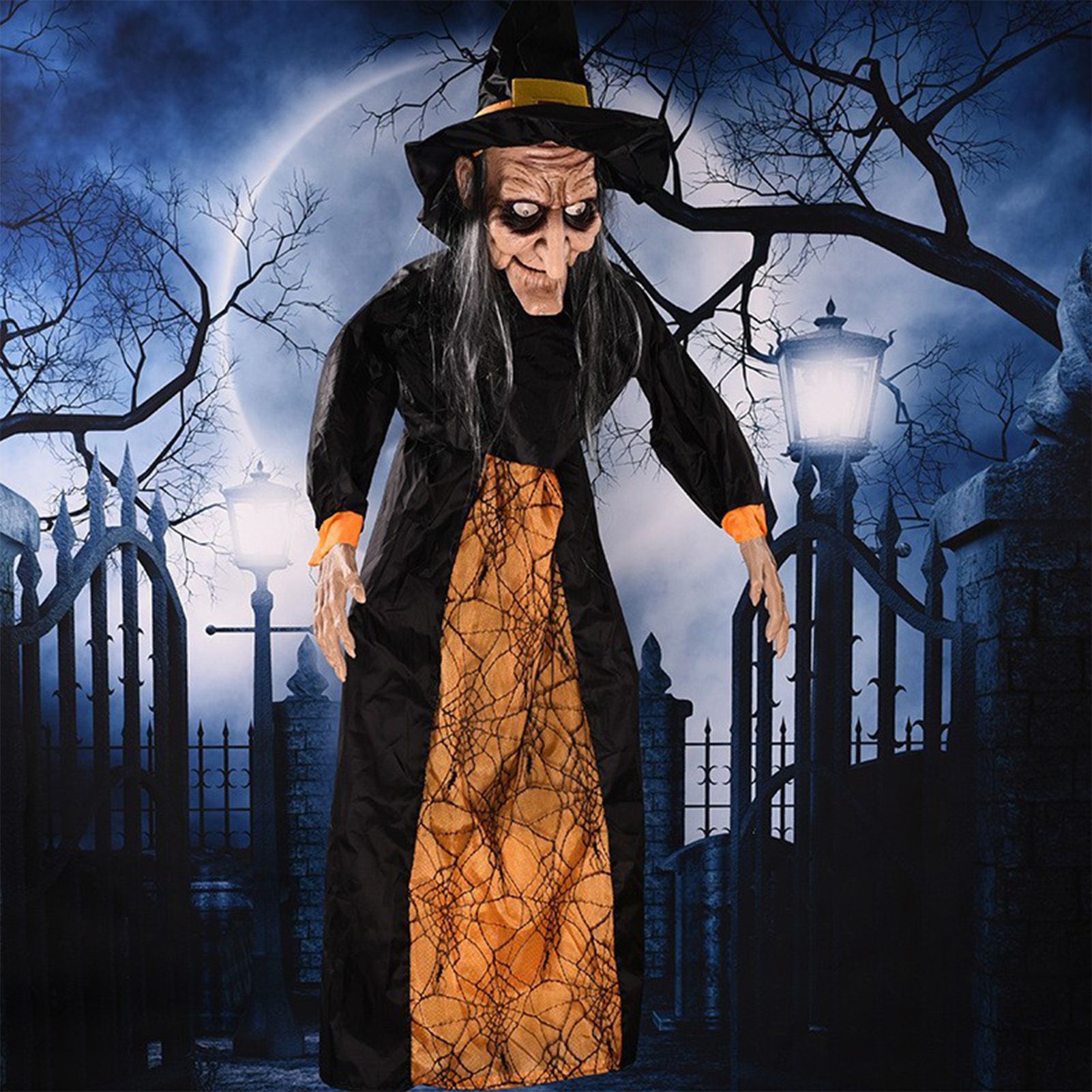 Festival Decoration Witch Sound Control Prop Ghost House Bar Toy Electric view 10