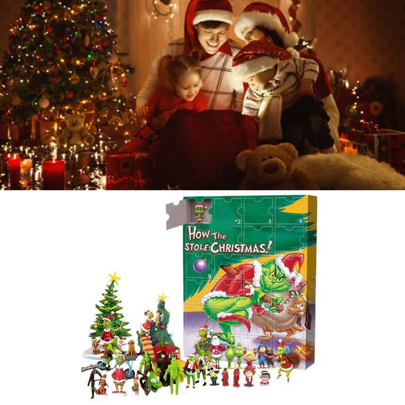Advent Calendar Figures Cute Cartoon Countdown Calendar Blind Box for Kids view 8