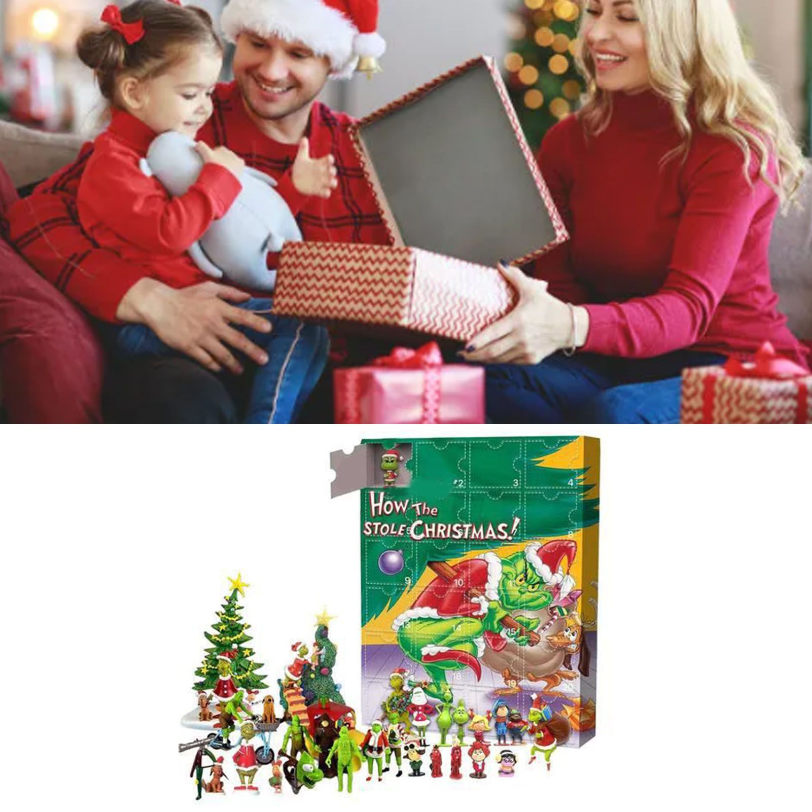 Advent Calendar Figures Cute Cartoon Countdown Calendar Blind Box for Kids view 9
