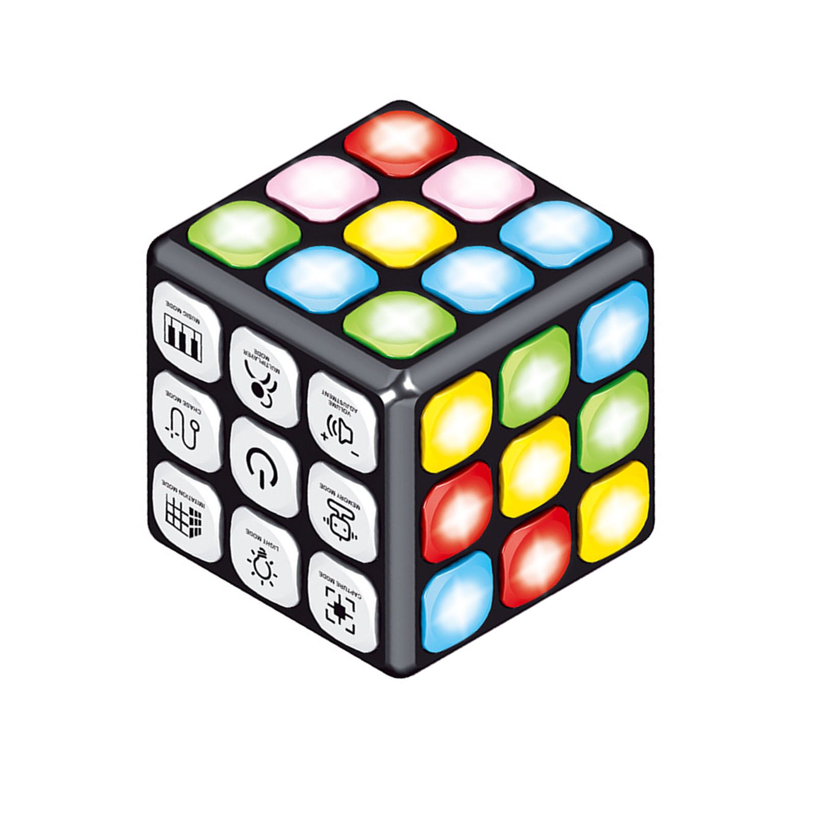Electronic Cube Toy Light Up Music Effect Colorful Educational Handheld view 4