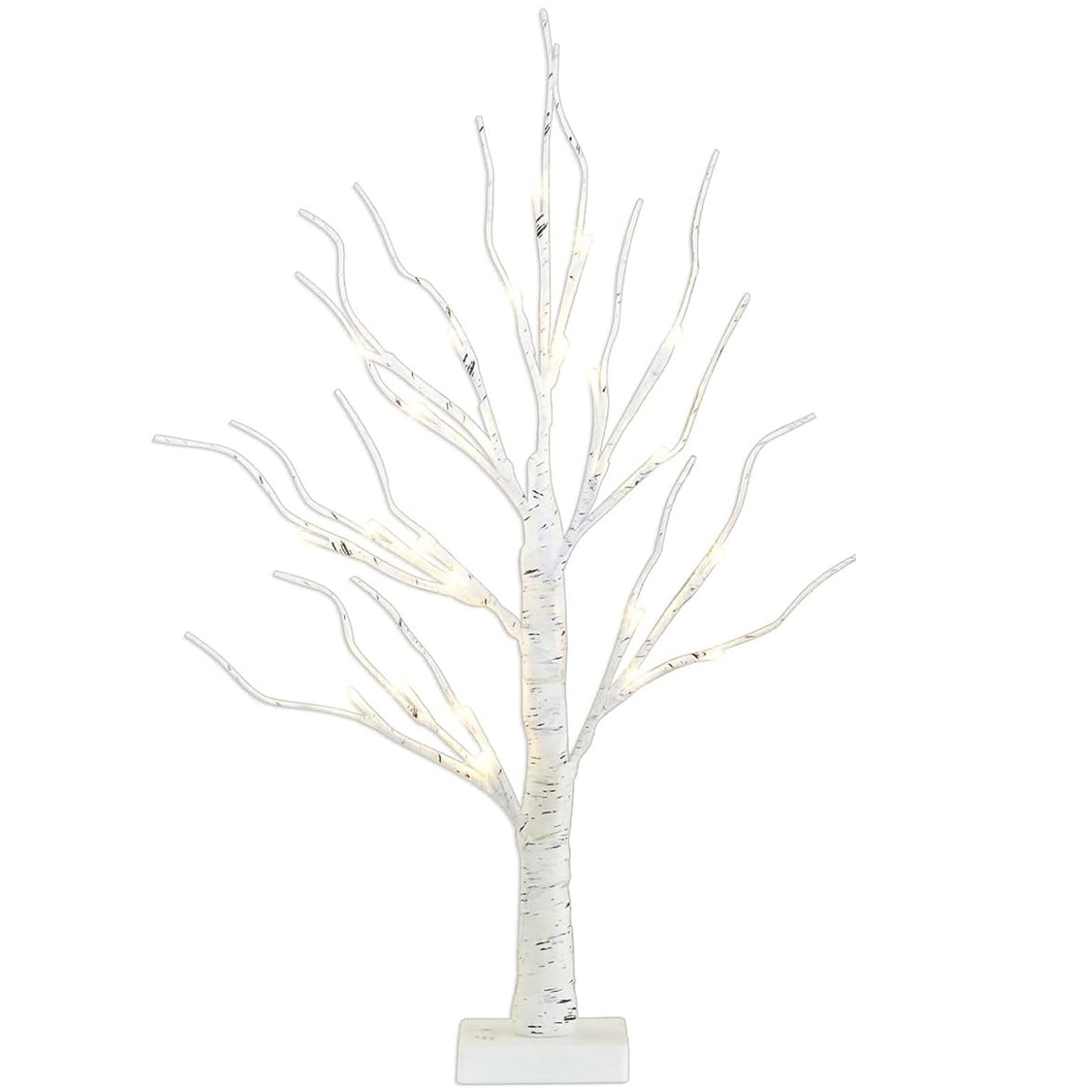 Artificial Birch Tree with LED Lights Tabletop Centerpiece Multipurpose Light view 3