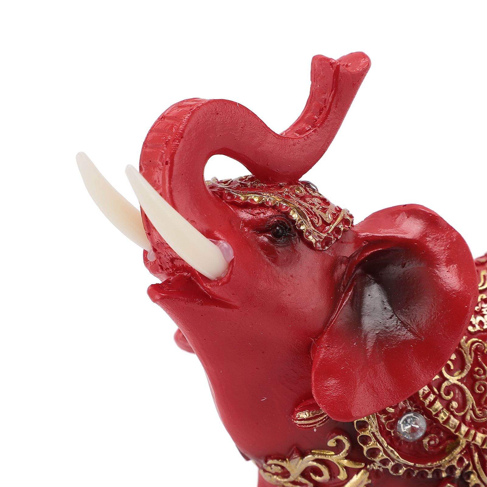 Elephant Statue Wealth Lucky Feng Shui Elephant Figurine Home Decor House view 2