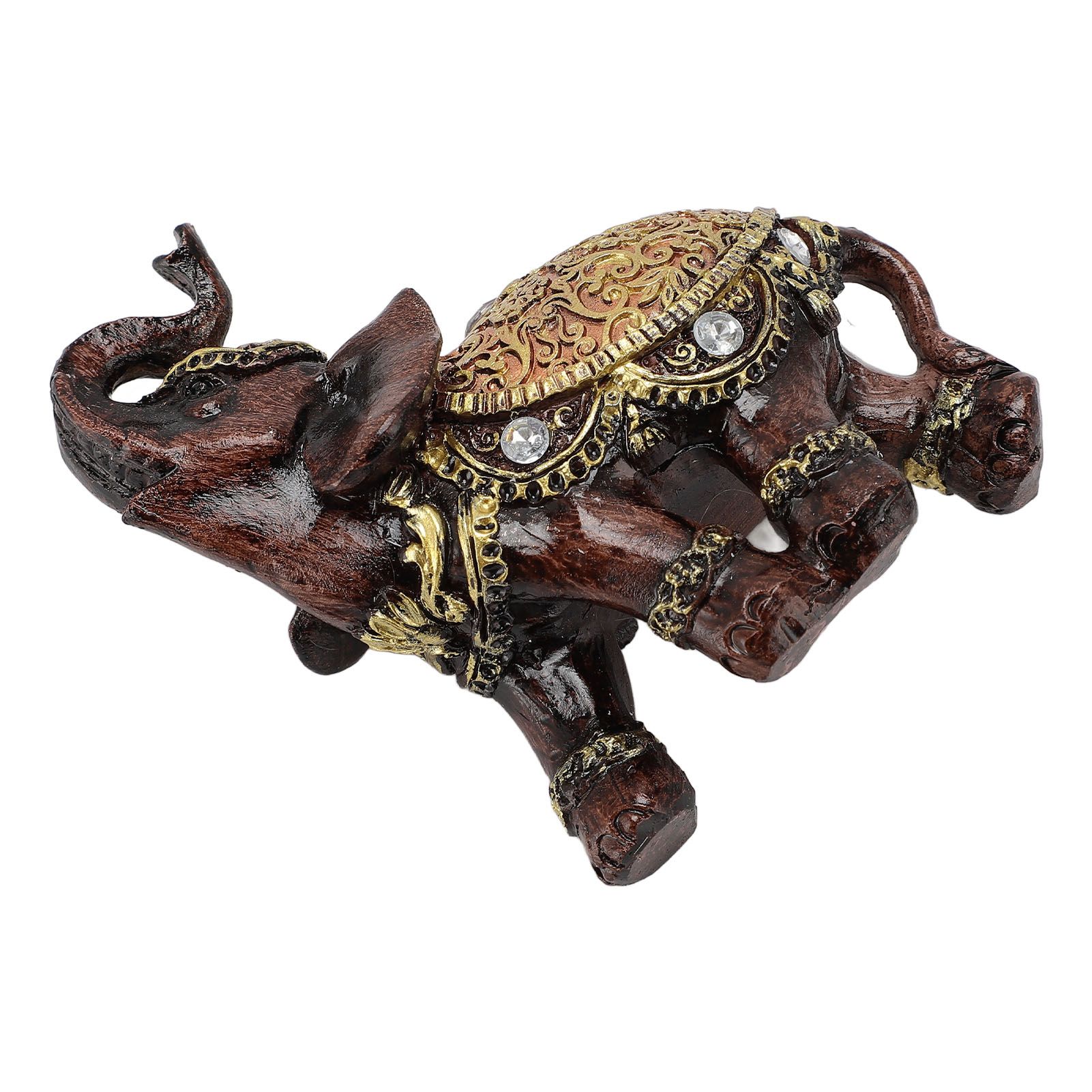 Wealth Lucky Elephant Statue Resin Feng Shui Elephant Figurine Home Decoration view 11