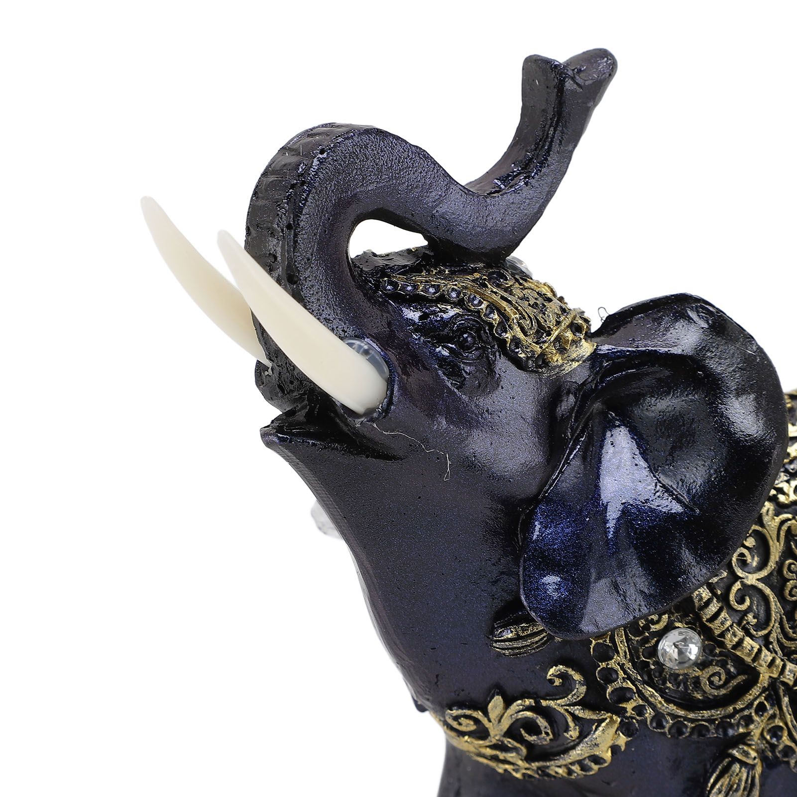 Elephant Figurine Resin Feng Shui Wealth Lucky Elephant Statue Decorative view 2
