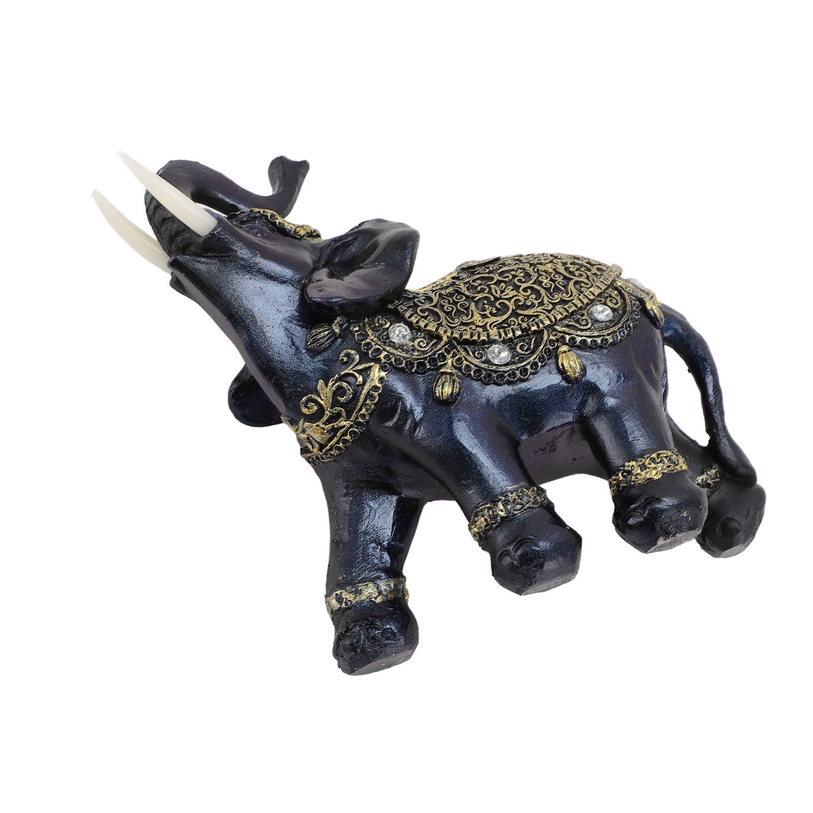 Elephant Figurine Resin Feng Shui Wealth Lucky Elephant Statue Decorative view 8