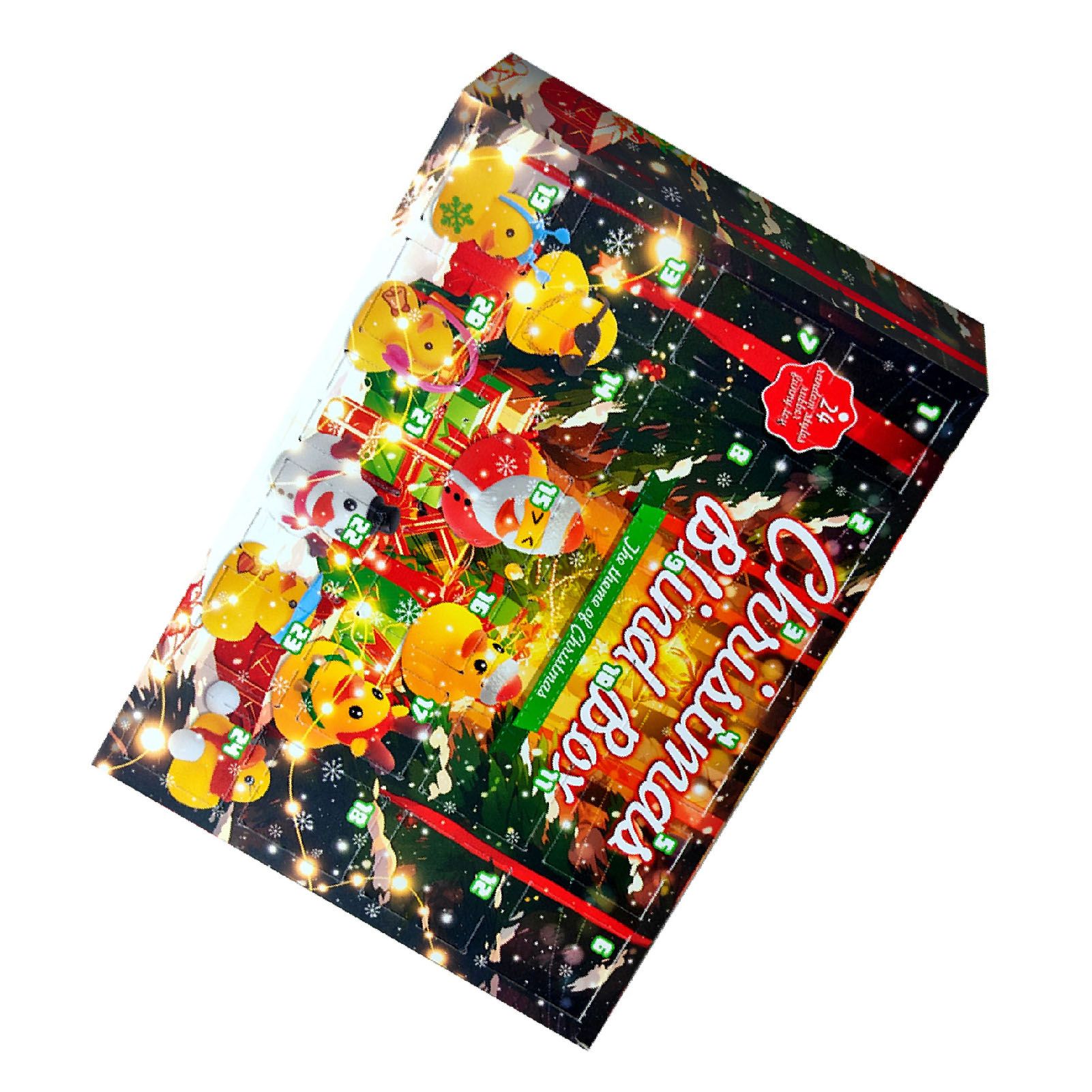 Xmas Advent Calendar Blind Box Yellow Cute Duck Xmas Countdown Calendar for view 4