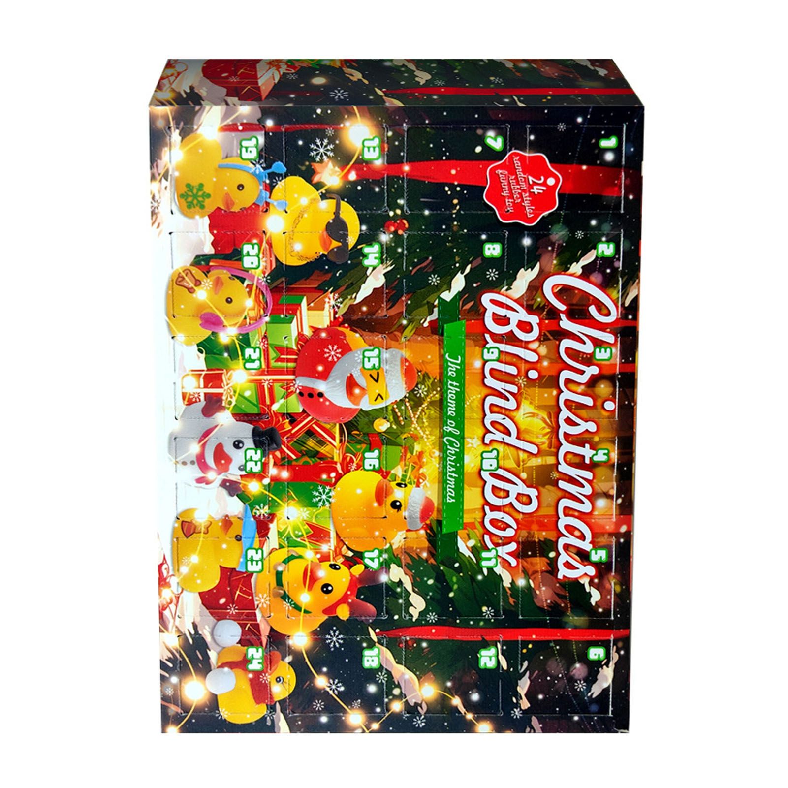 Xmas Advent Calendar Blind Box Yellow Cute Duck Xmas Countdown Calendar for view 9