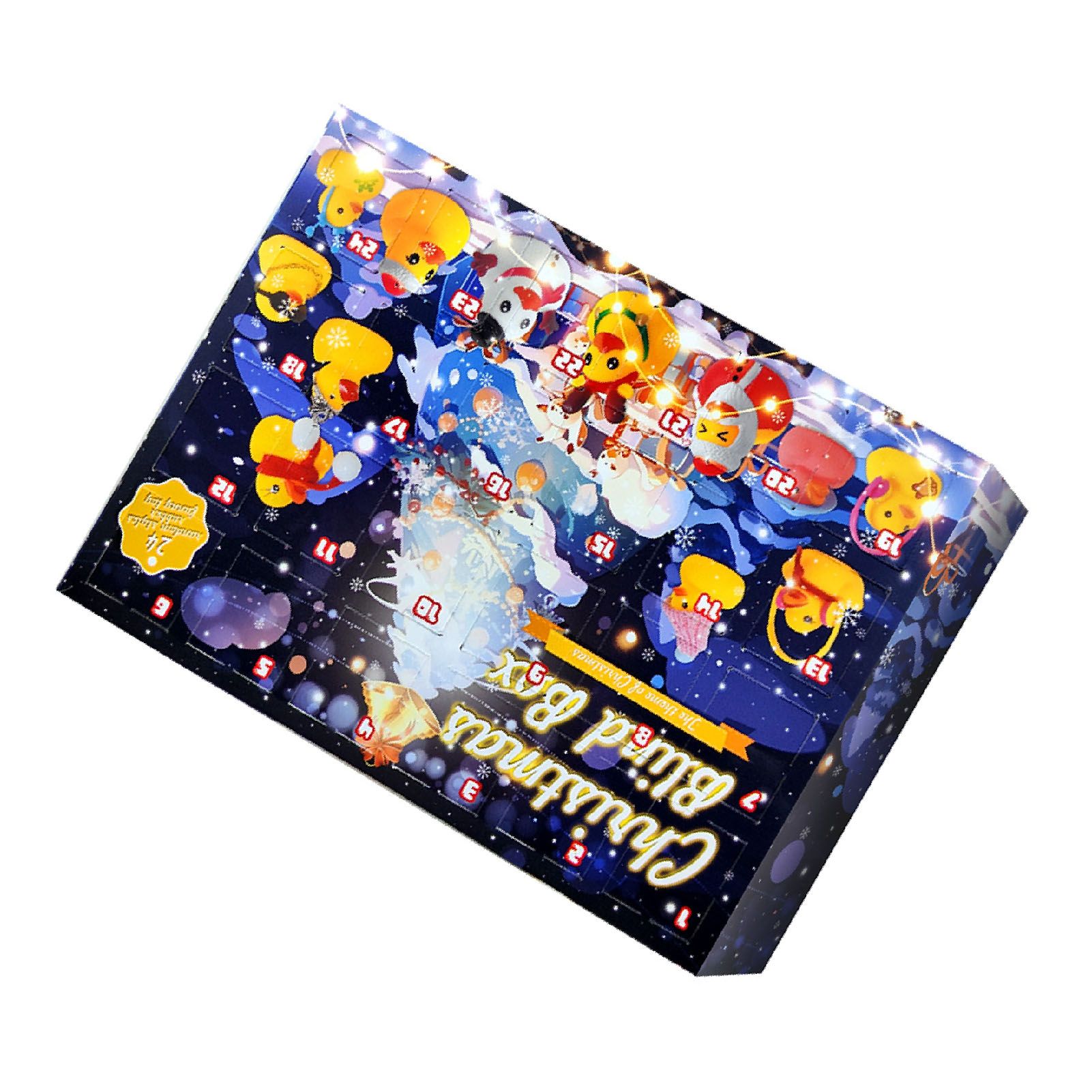 Xmas Advent Calendar Blind Box Yellow Cute Duck Xmas Countdown Calendar for view 3