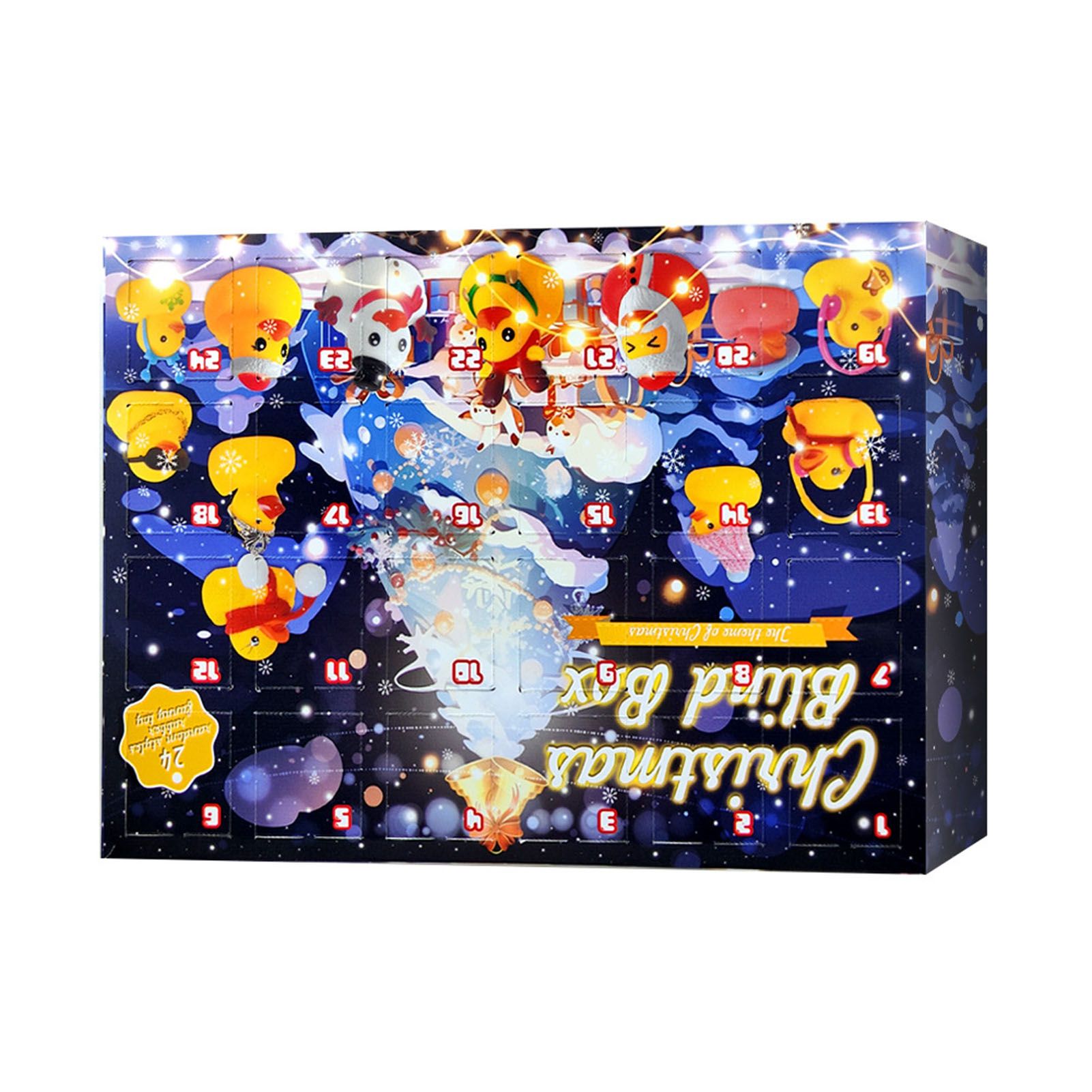 Xmas Advent Calendar Blind Box Yellow Cute Duck Xmas Countdown Calendar for view 8