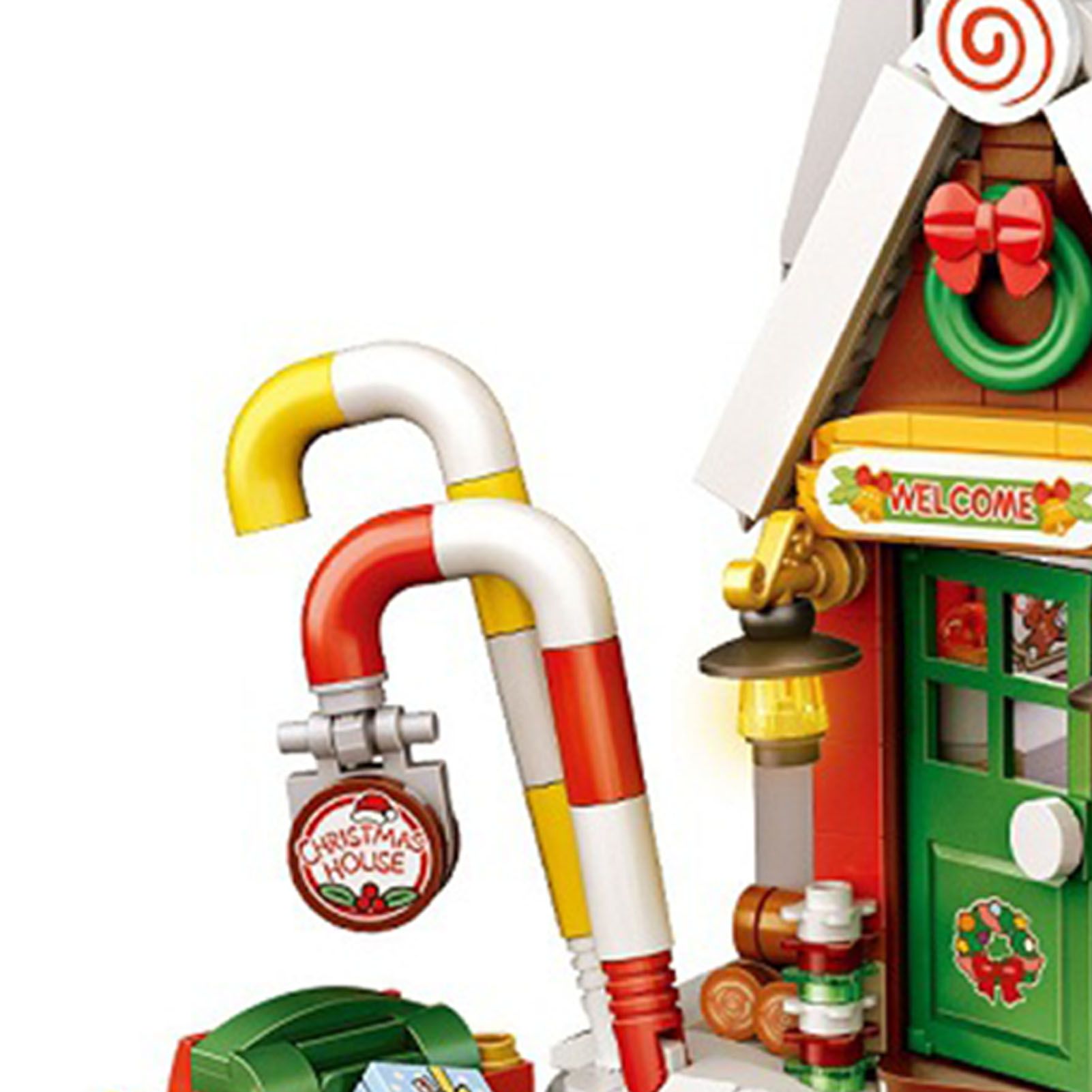 Building Blocks House Toy Festive Style House Decoration Building Blocks Model view 7