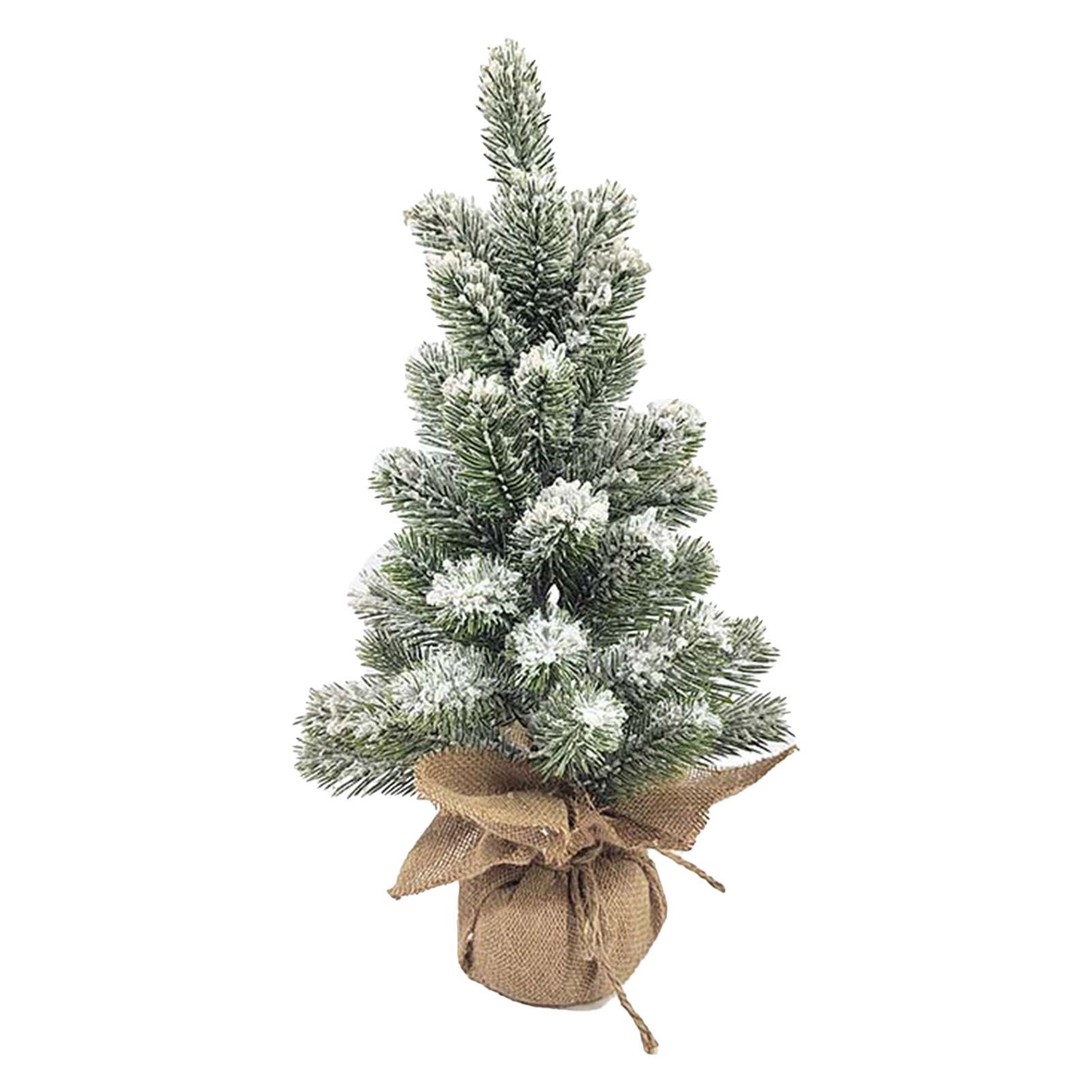 17.72in Desktop Flocking Xmas Tree Simulation Space Saving Reusable Xmas view 3