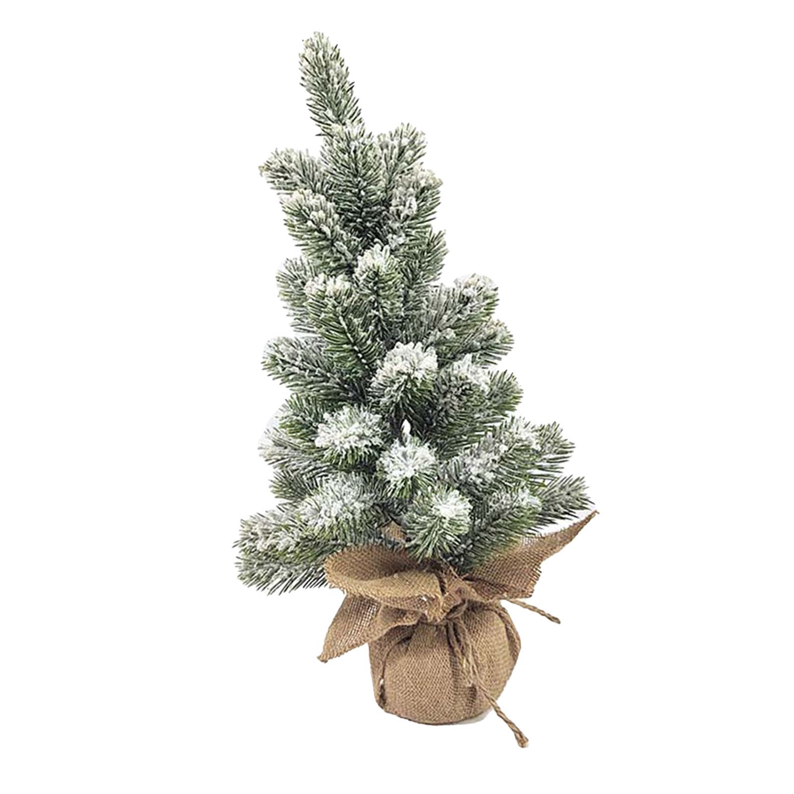 17.72in Desktop Flocking Xmas Tree Simulation Space Saving Reusable Xmas view 4