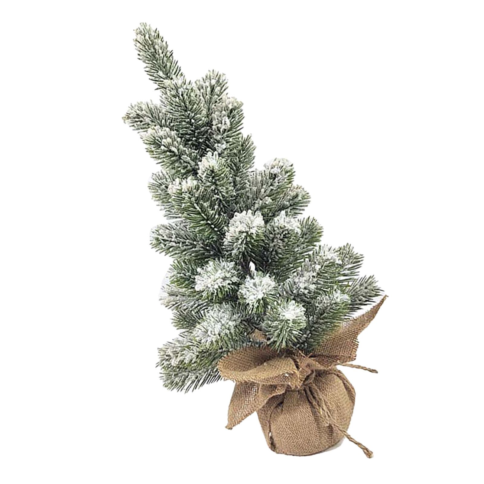 17.72in Desktop Flocking Xmas Tree Simulation Space Saving Reusable Xmas view 6