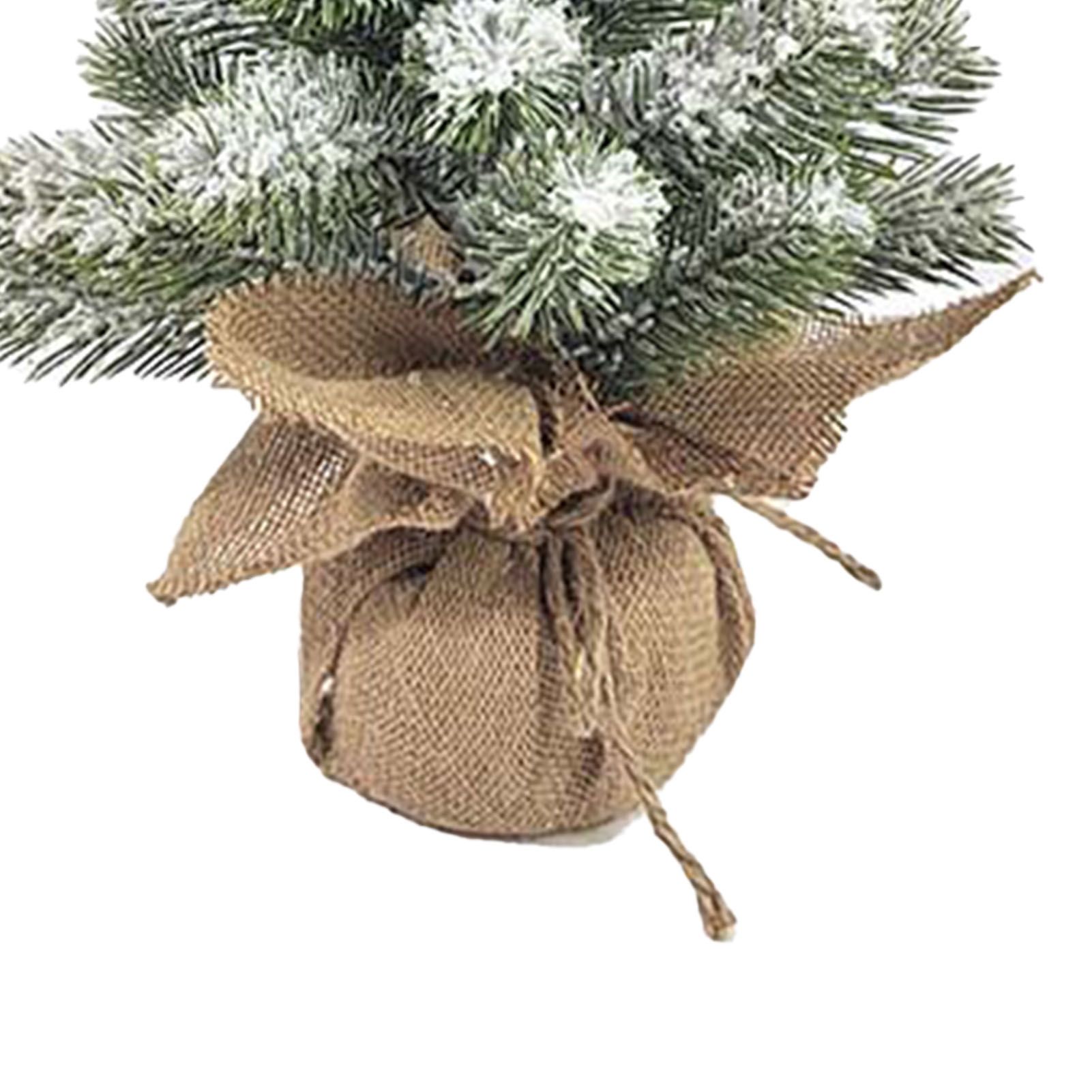 17.72in Desktop Flocking Xmas Tree Simulation Space Saving Reusable Xmas view 7
