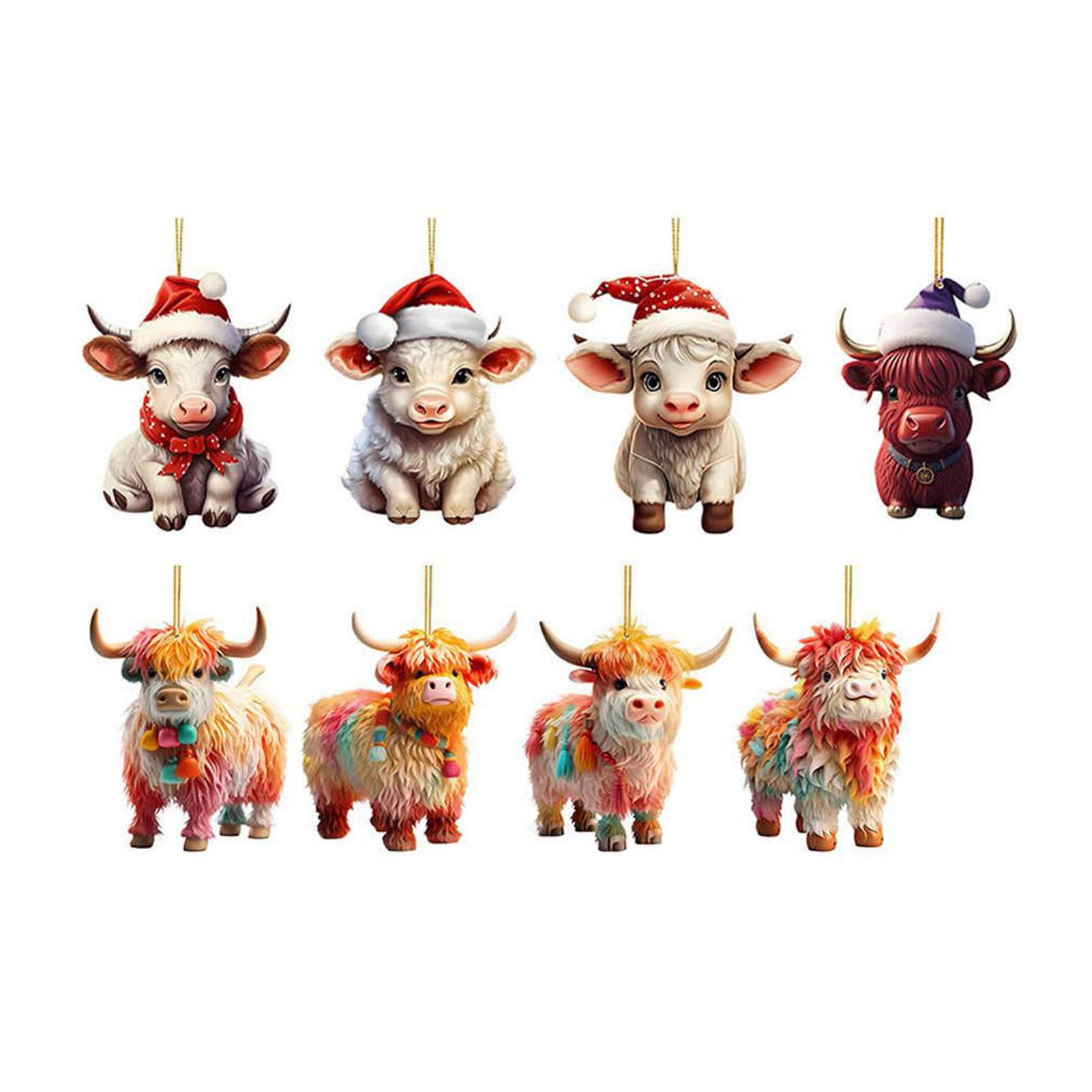 Xmas Advent Calendar Ornaments Acrylic Long Durability Creative Countdown view 5